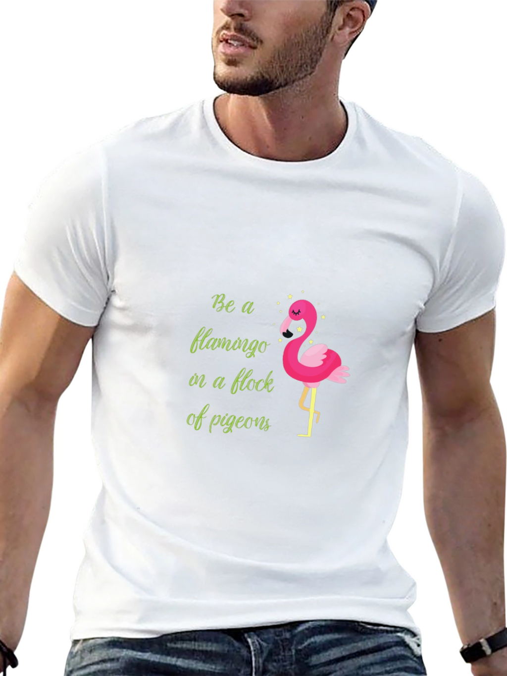 Be a Flamingo T-Shirt - Quirky Graphic Tee