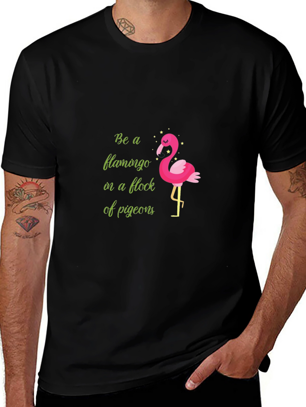 Be a Flamingo T-Shirt - Quirky Graphic Tee