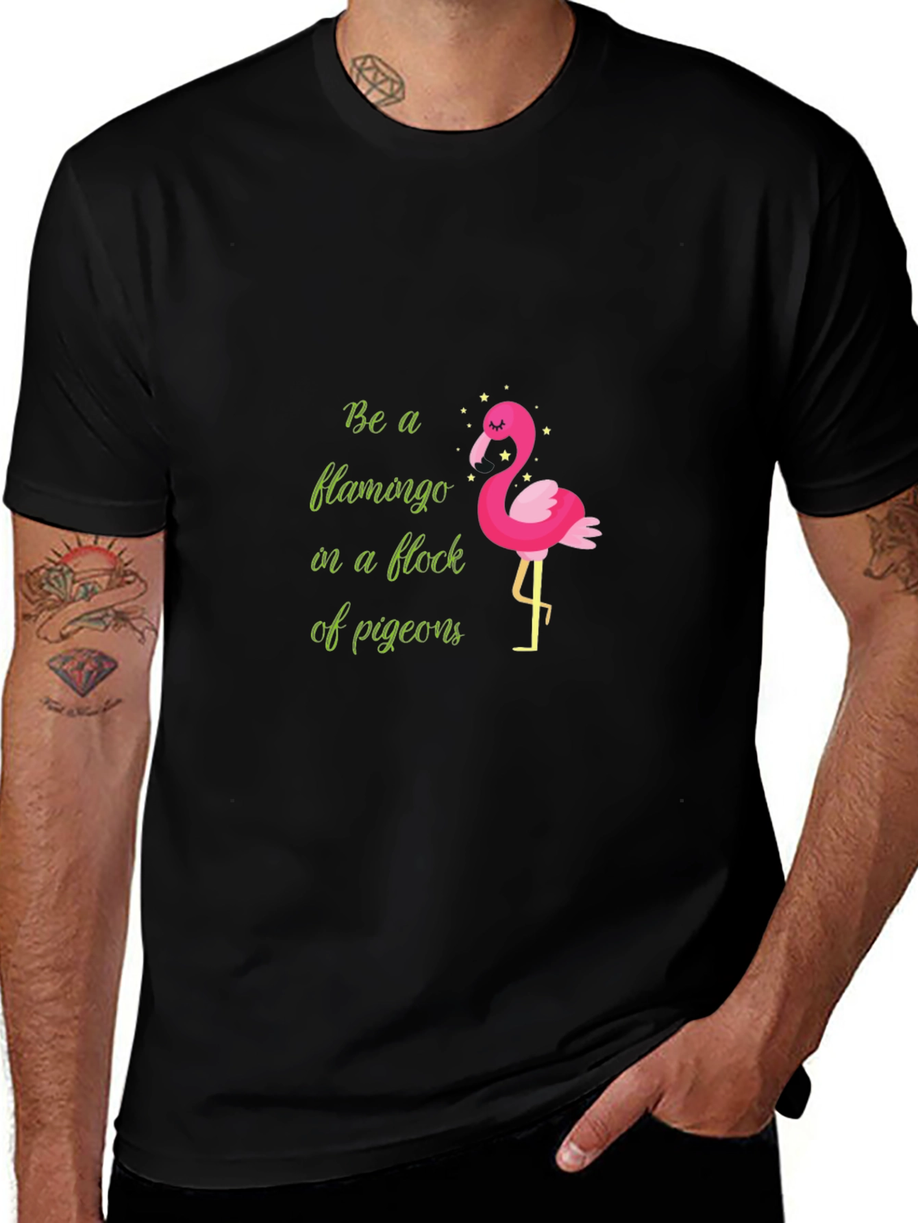 Be a Flamingo T-Shirt - Quirky Graphic Tee