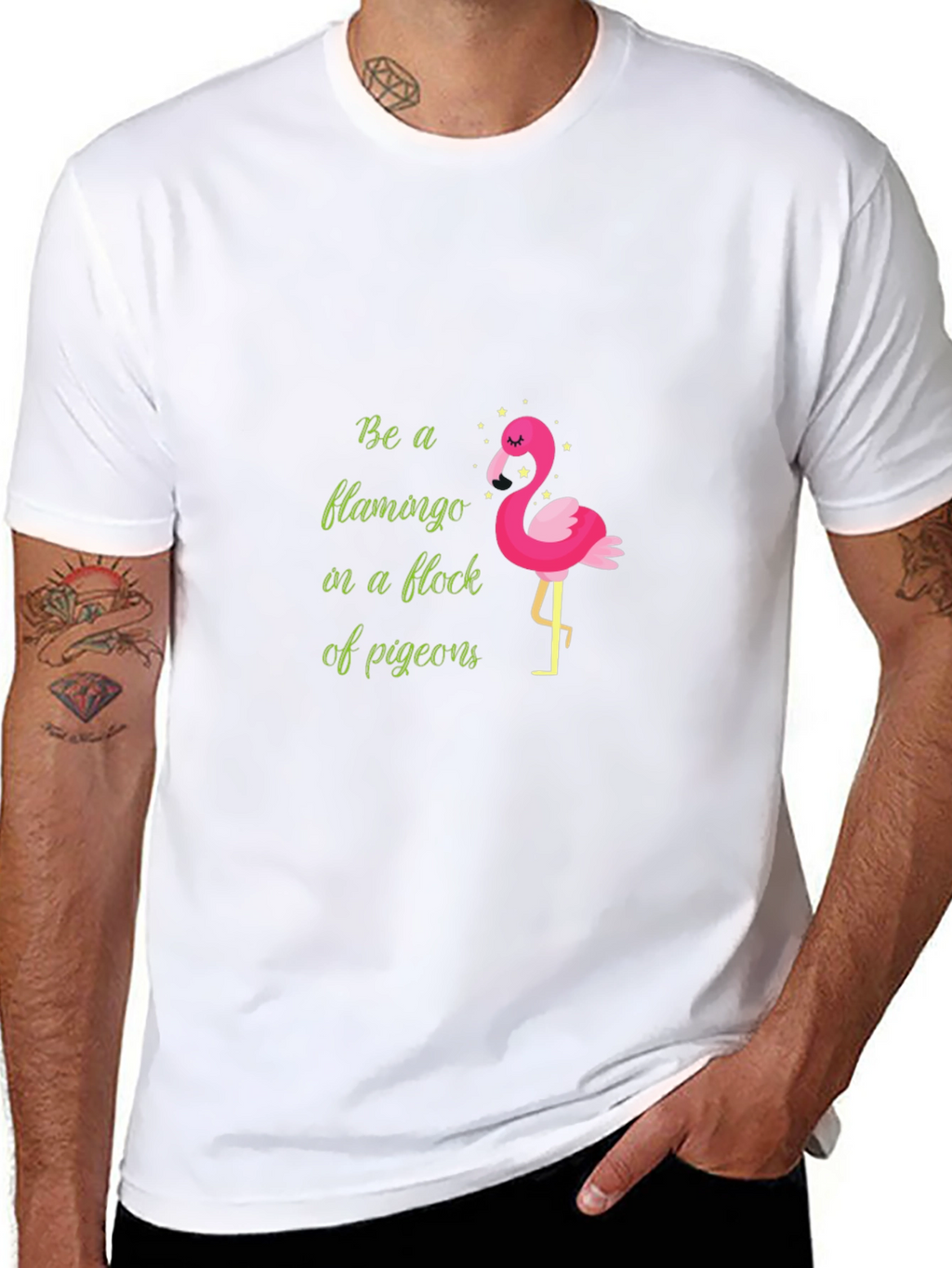 Be a Flamingo T-Shirt - Quirky Graphic Tee