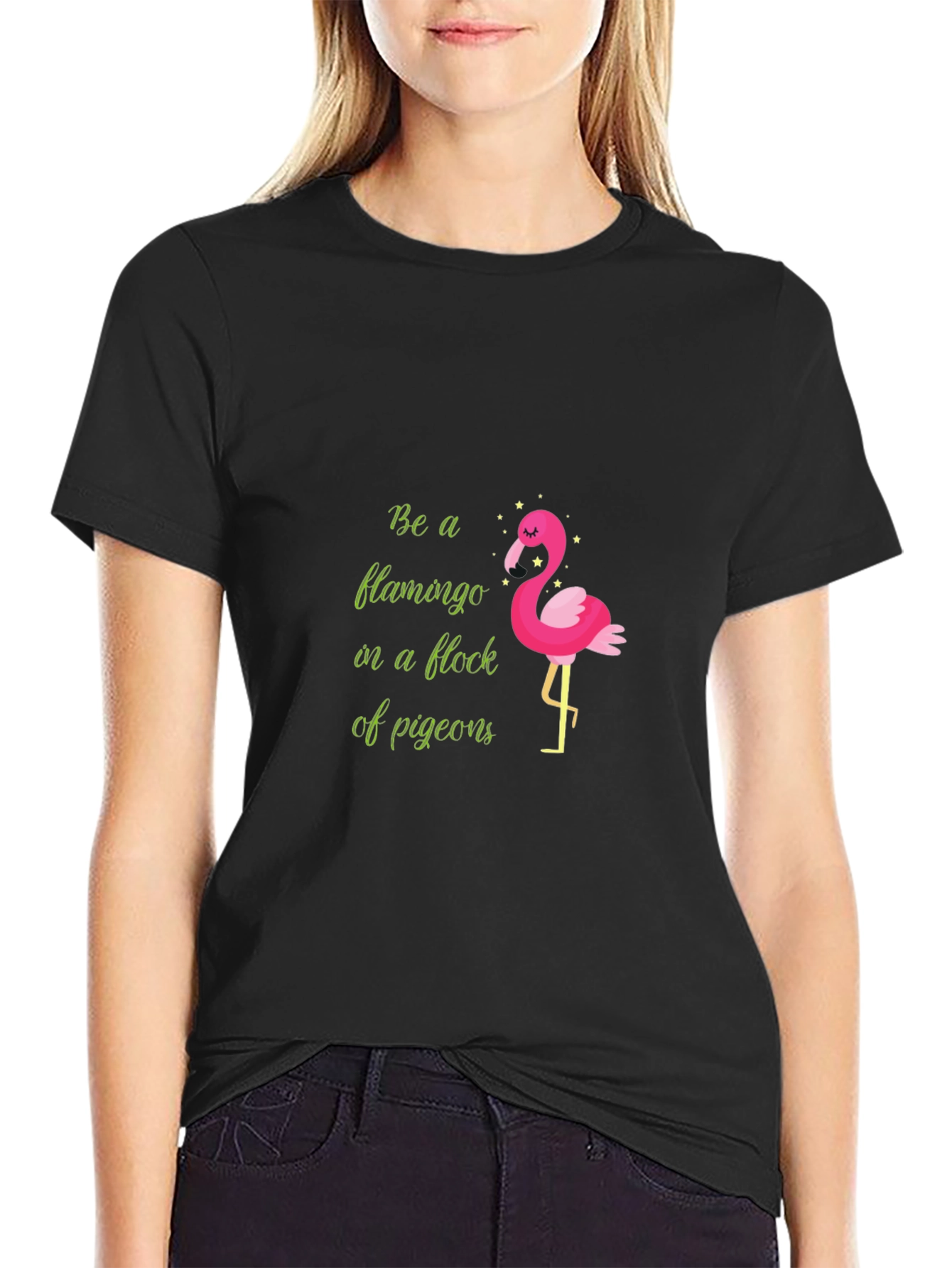 Be a Flamingo T-Shirt - Quirky Graphic Tee