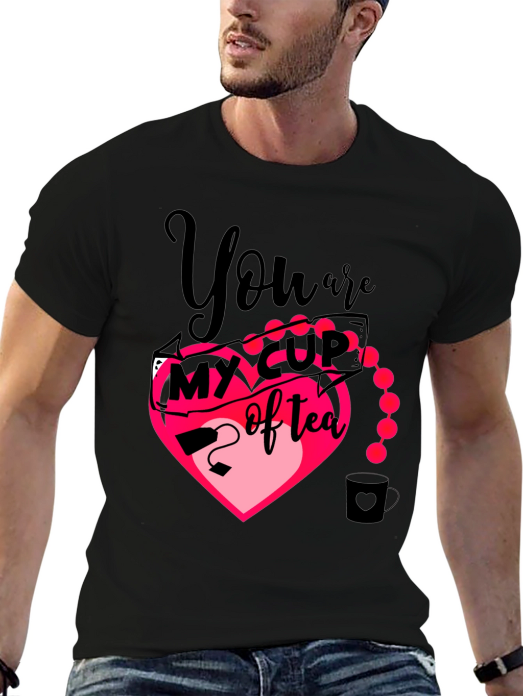 My Cup of Tea Heart Graphic T-Shirt