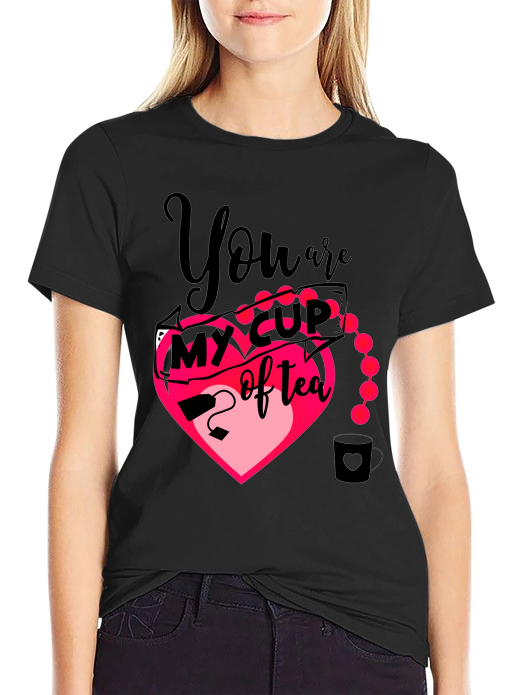 My Cup of Tea Heart Graphic T-Shirt