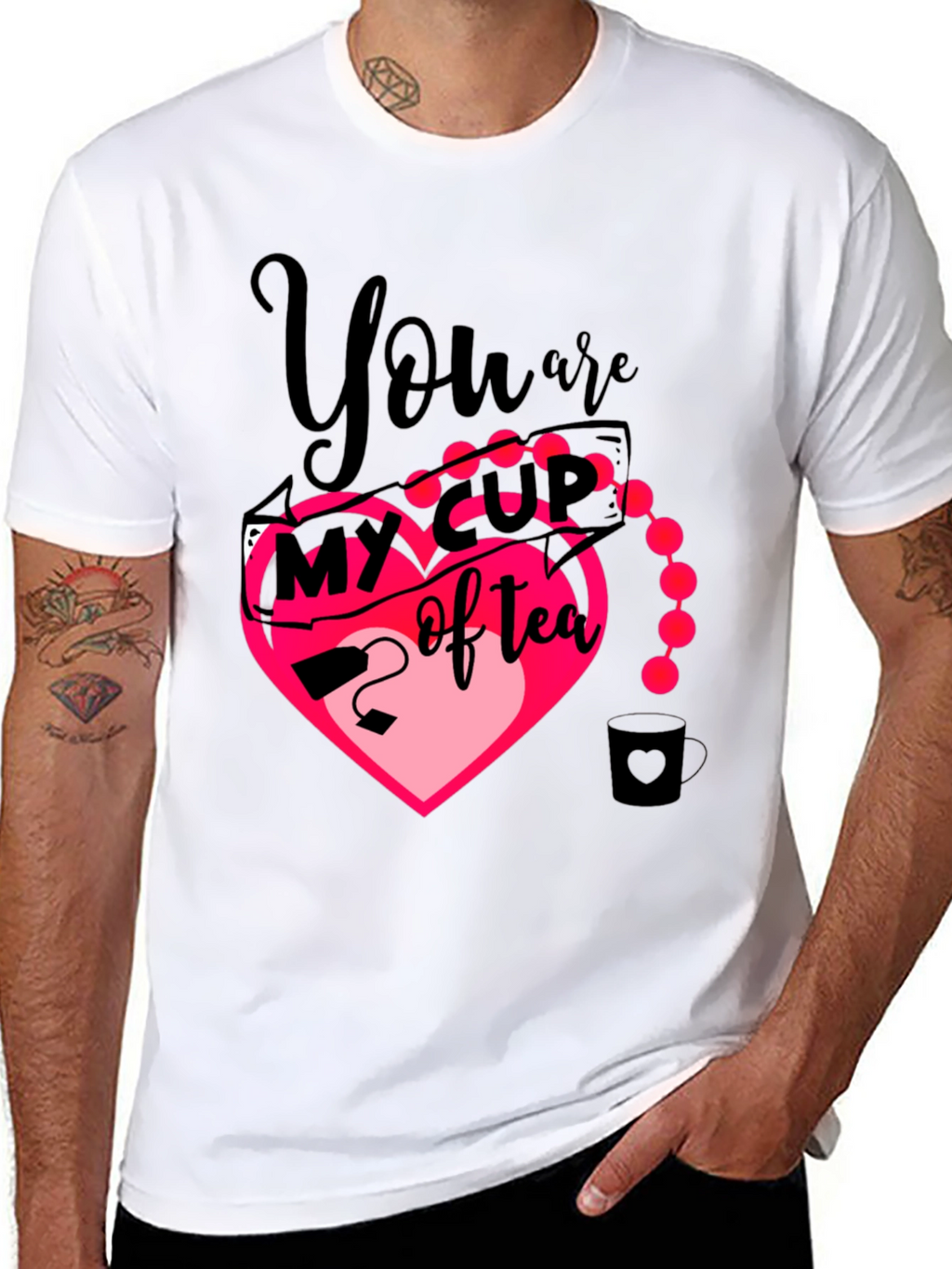 My Cup of Tea Heart Graphic T-Shirt