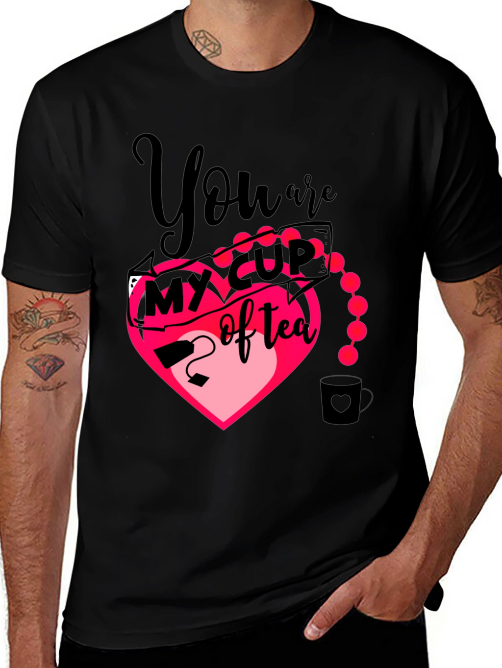 My Cup of Tea Heart Graphic T-Shirt