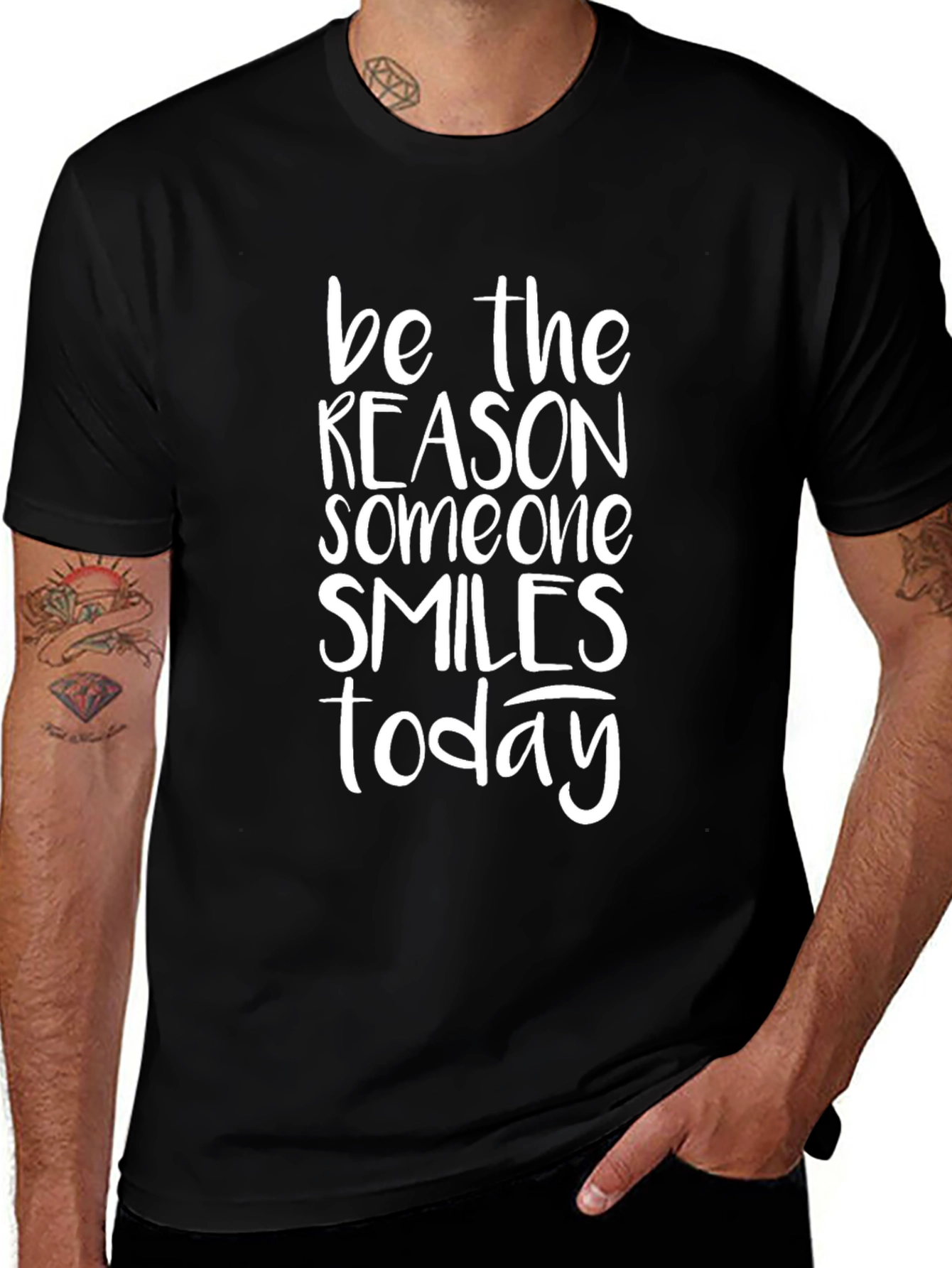 Inspirational Graphic Tee - Be the Reason Someone Smiles Today