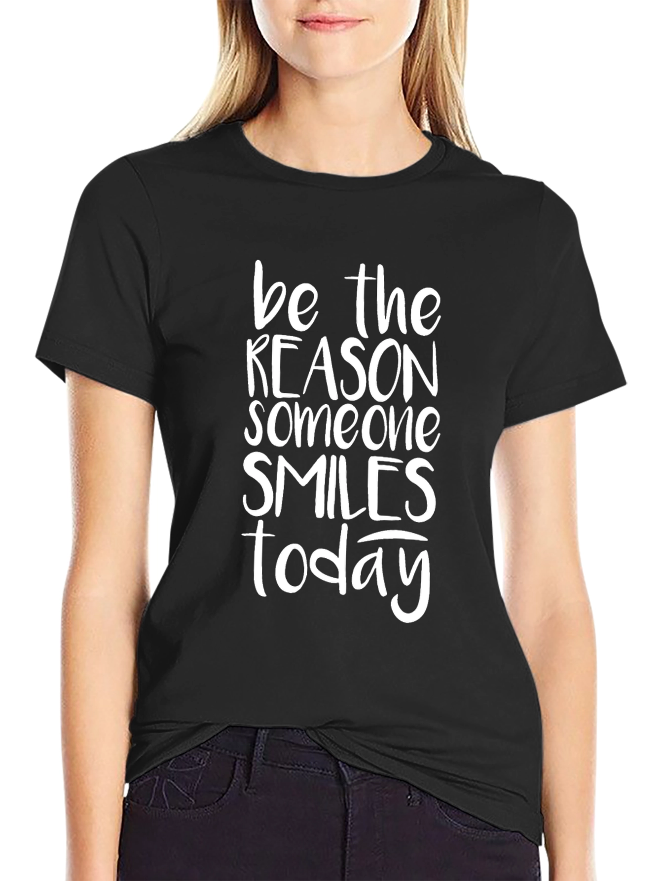 Inspirational Graphic Tee - Be the Reason Someone Smiles Today