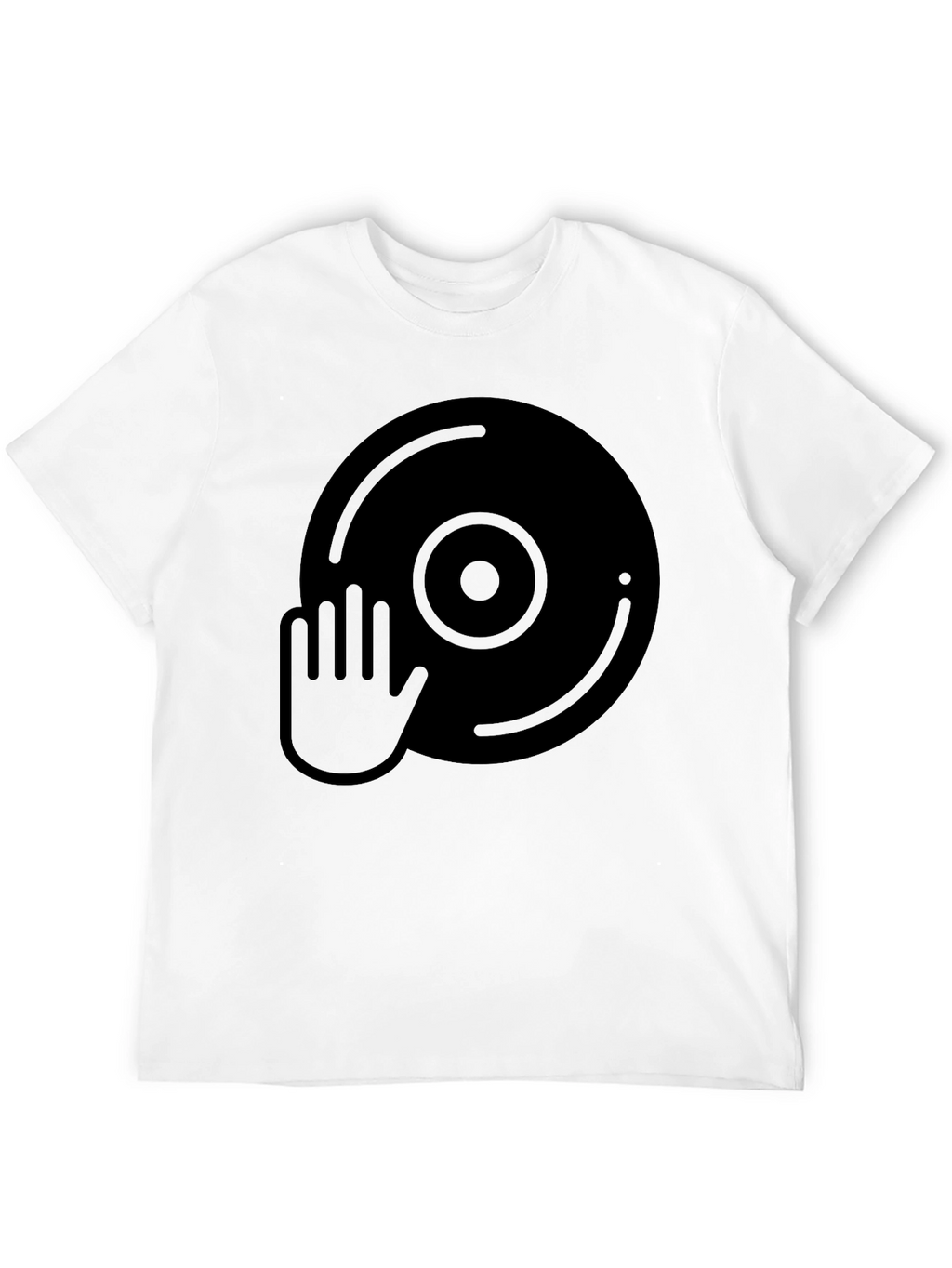 DJ Vinyl Hand Graphic T-Shirt
