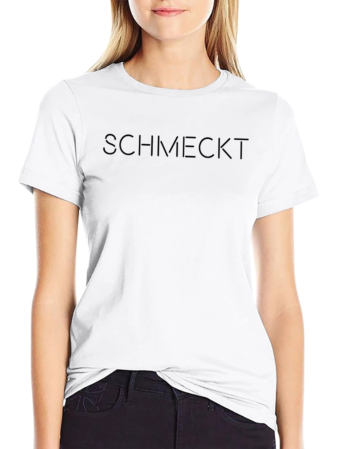 Schmeckt T-Shirt - Black Crew Neck Tee