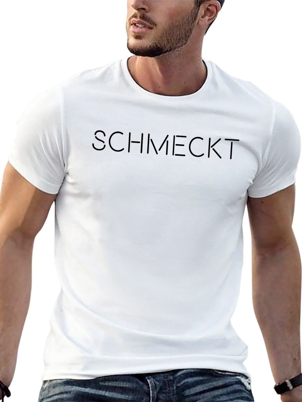 Schmeckt T-Shirt - Black Crew Neck Tee