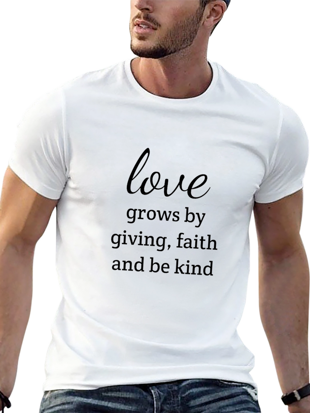 Love Grows Black Graphic Tee