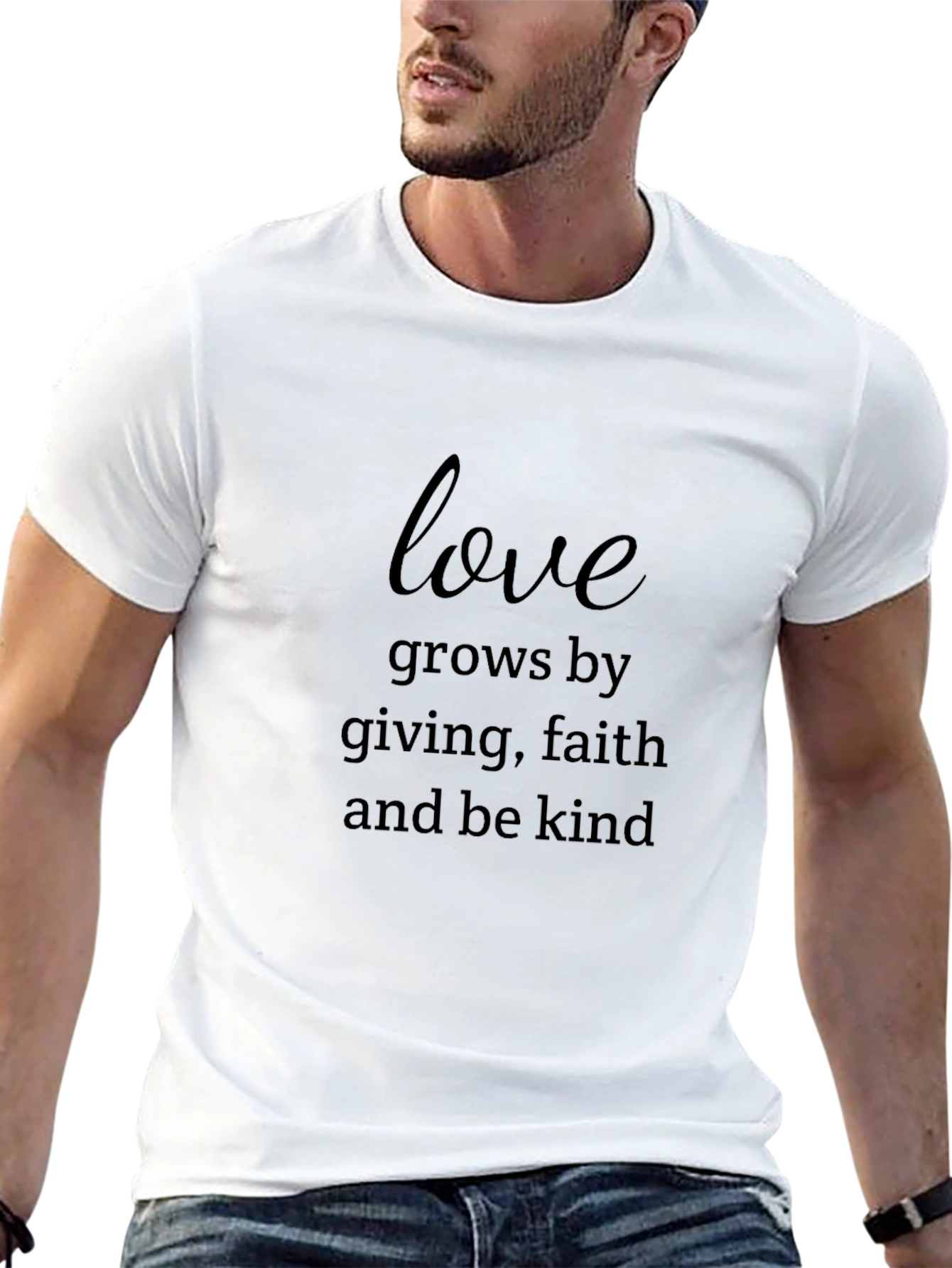 Love Grows Black Graphic Tee