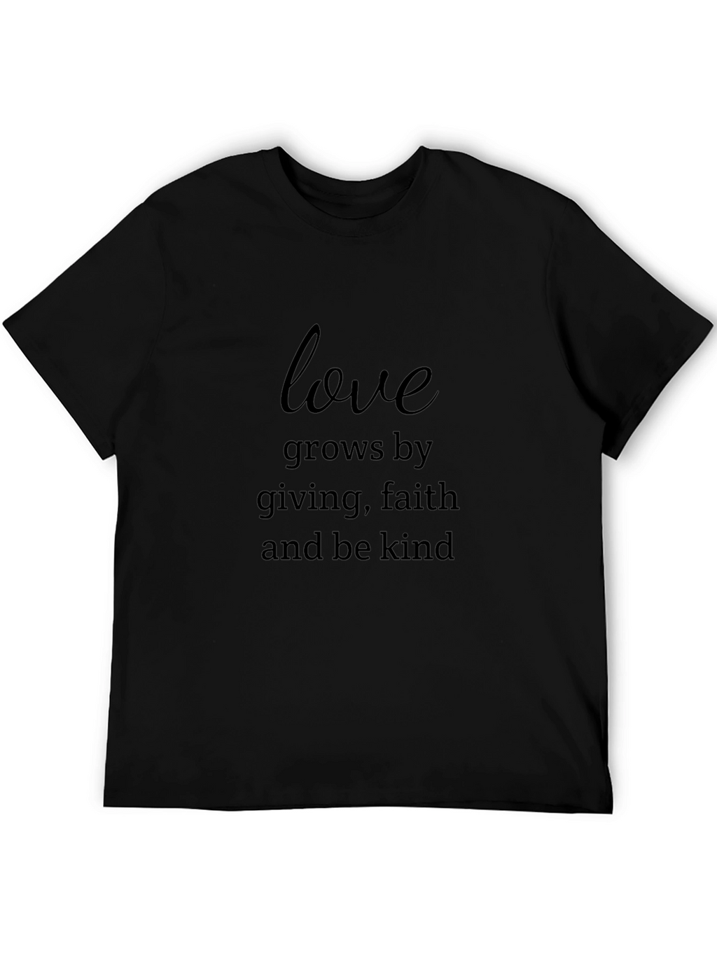 Love Grows Black Graphic Tee