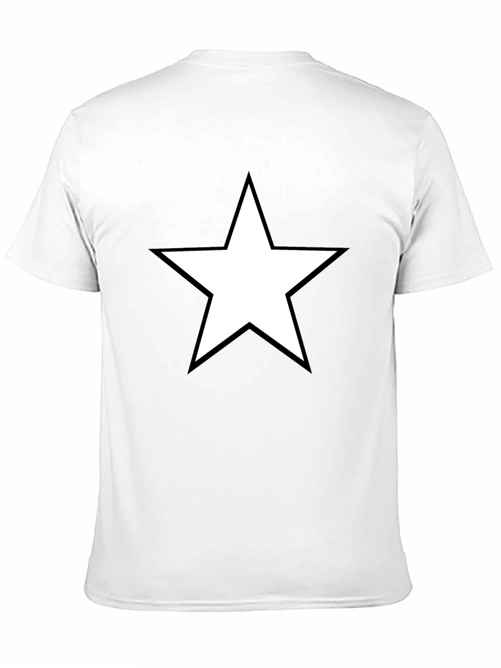 Star Graphic Tee - Bold Black Cotton Shirt