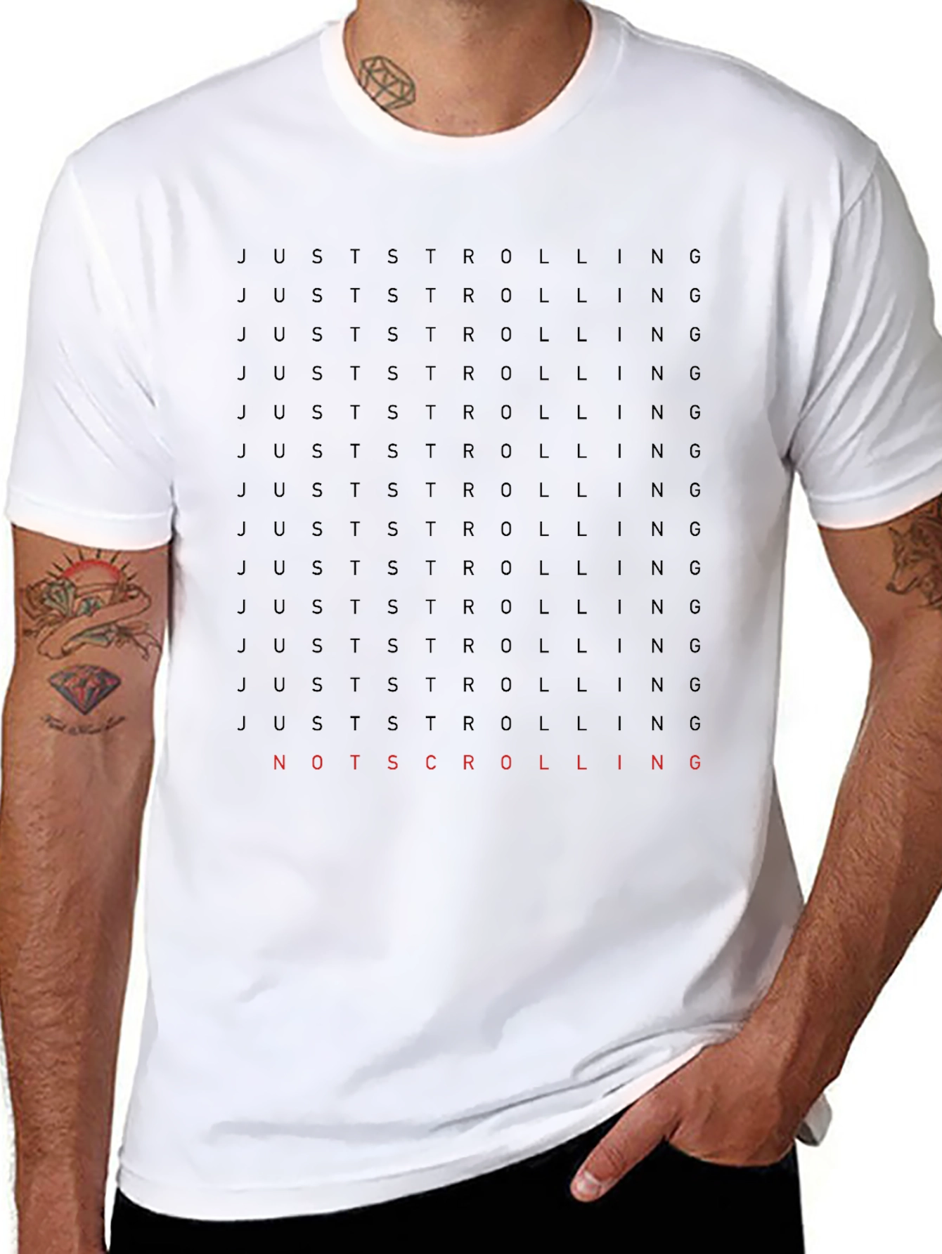 Just Strolling T-Shirt - Mens Graphic Tee