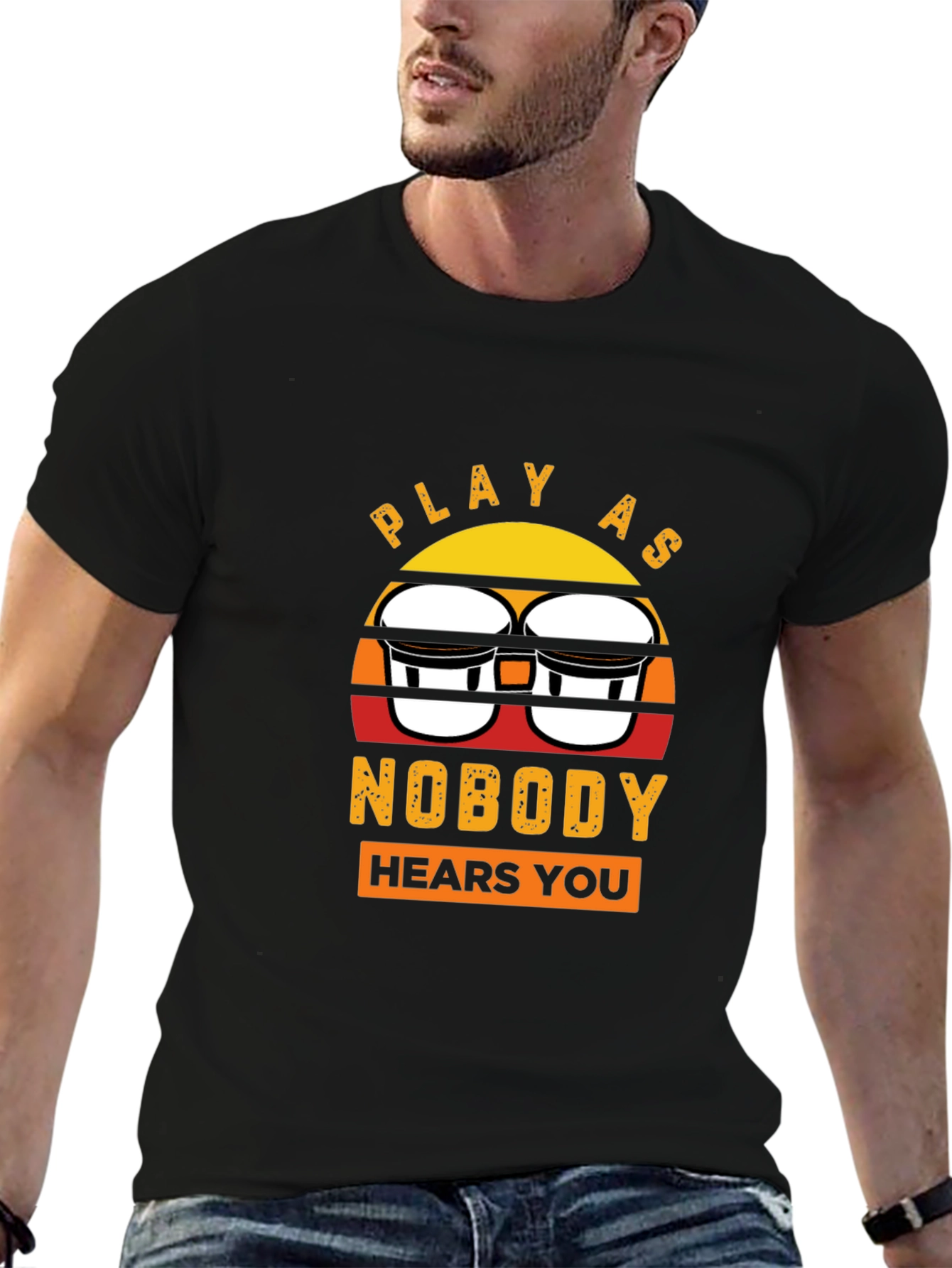 Play Bongos T-Shirt - Vintage Sunset Graphic Tee