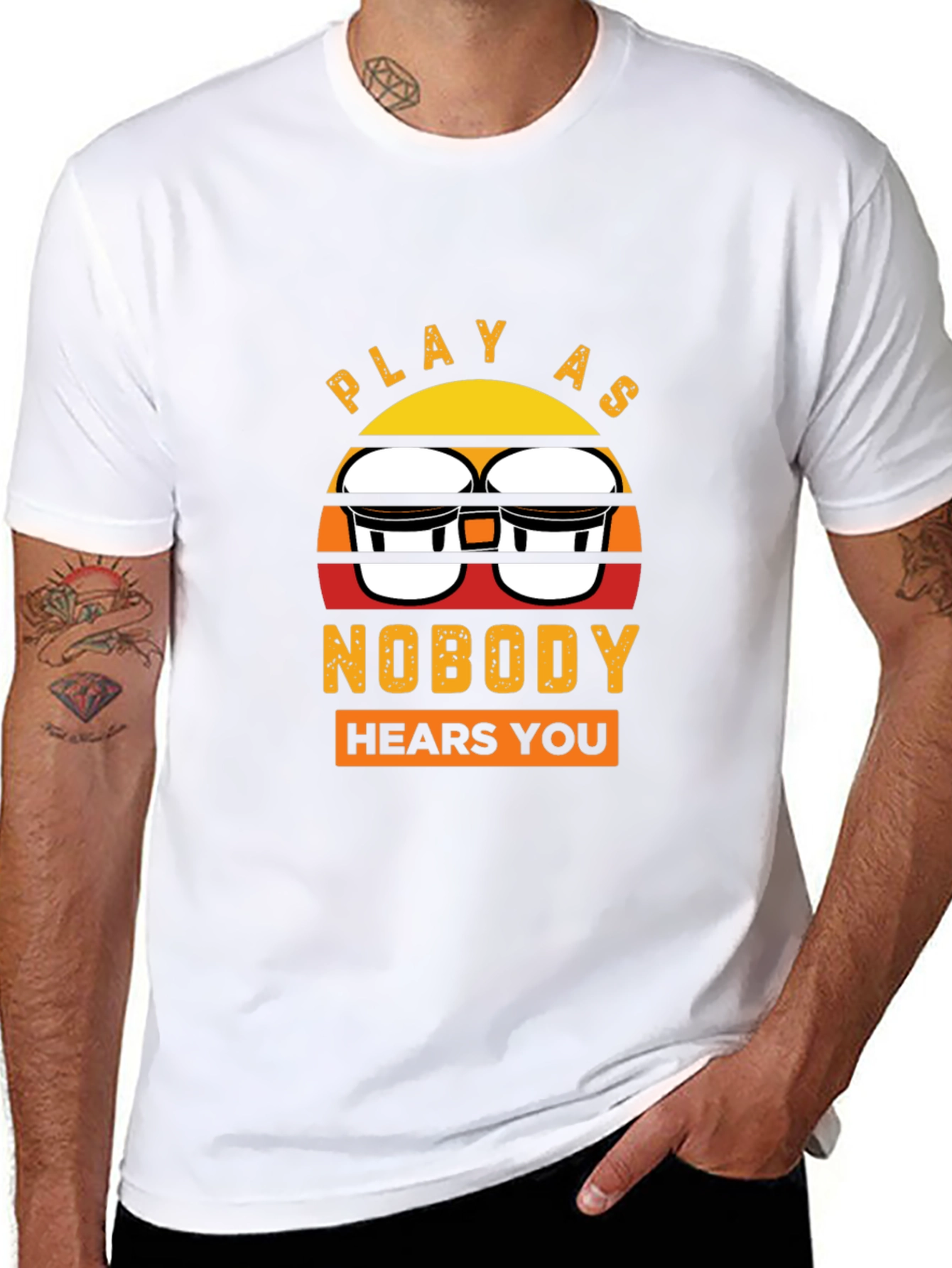 Play Bongos T-Shirt - Vintage Sunset Graphic Tee