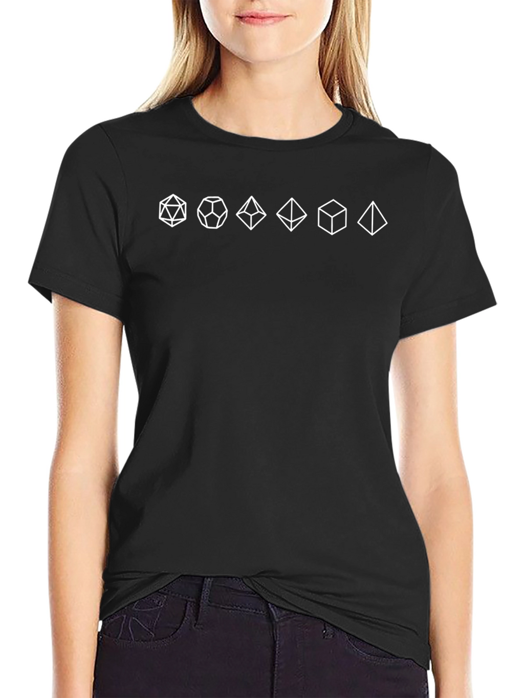 D&D Dice Polyhedral T-Shirt - Tabletop Gaming Tee