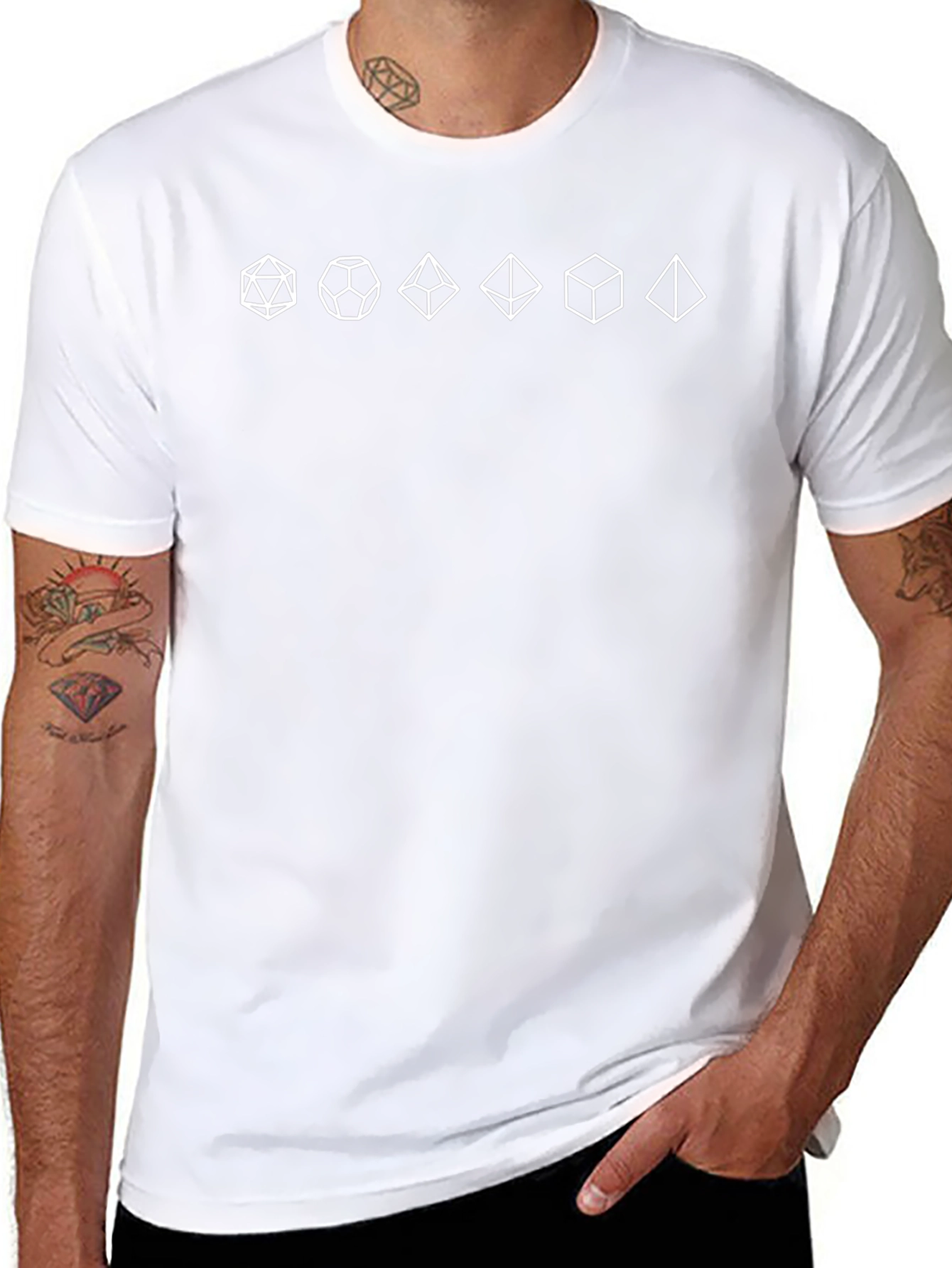 D&D Dice Polyhedral T-Shirt - Tabletop Gaming Tee