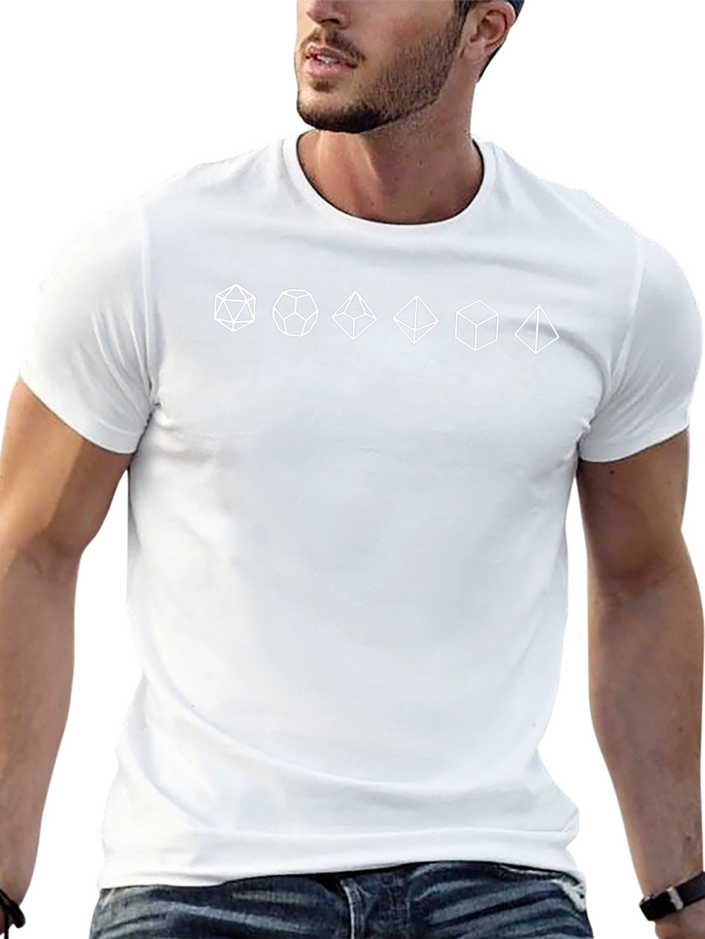 D&D Dice Polyhedral T-Shirt - Tabletop Gaming Tee
