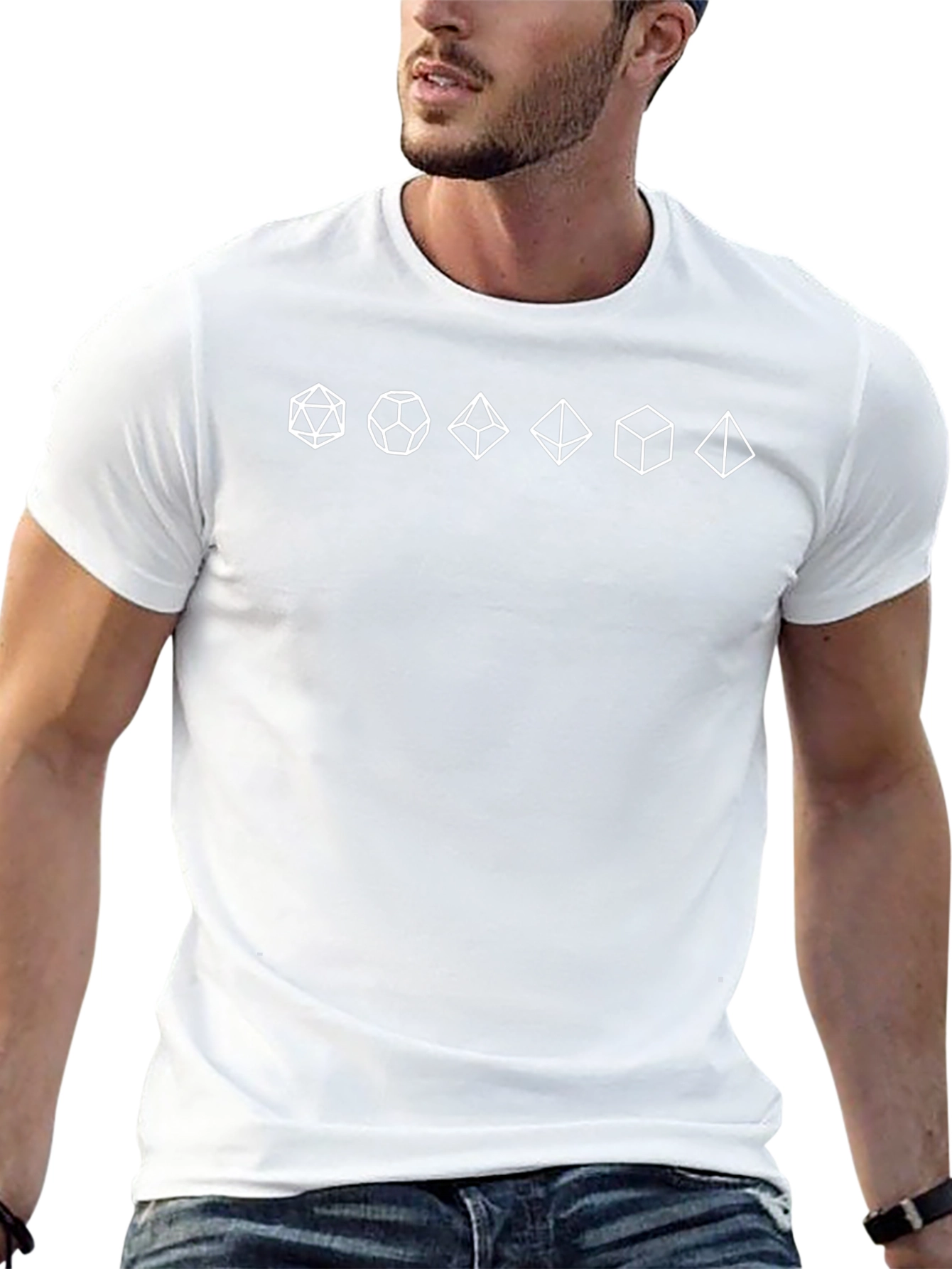 D&D Dice Polyhedral T-Shirt - Tabletop Gaming Tee