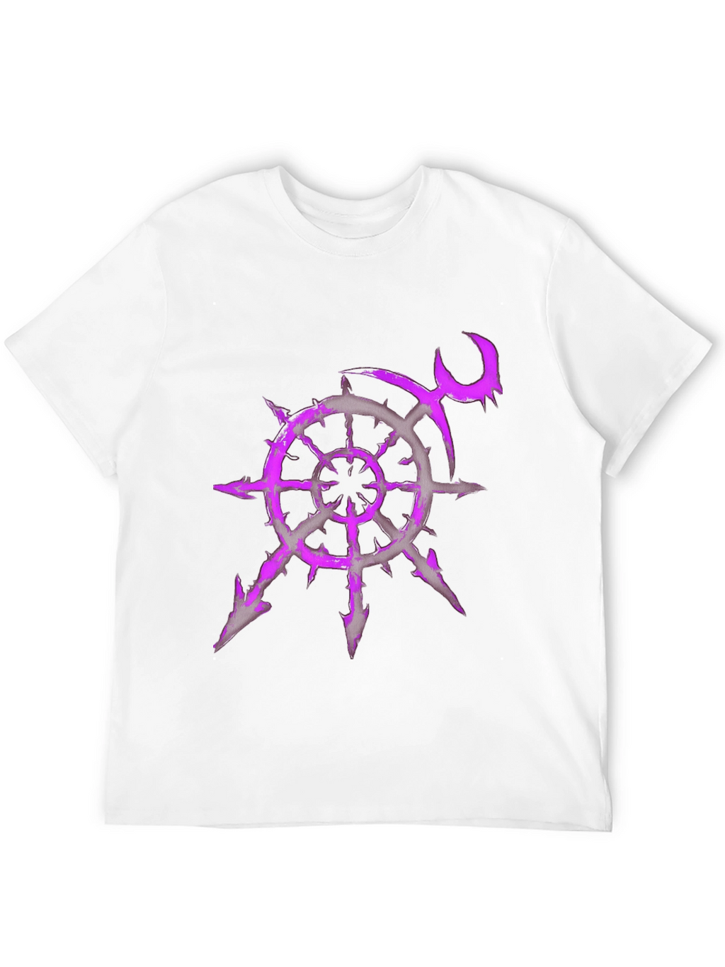 Chaos Star T-Shirt - Purple Graphic Print
