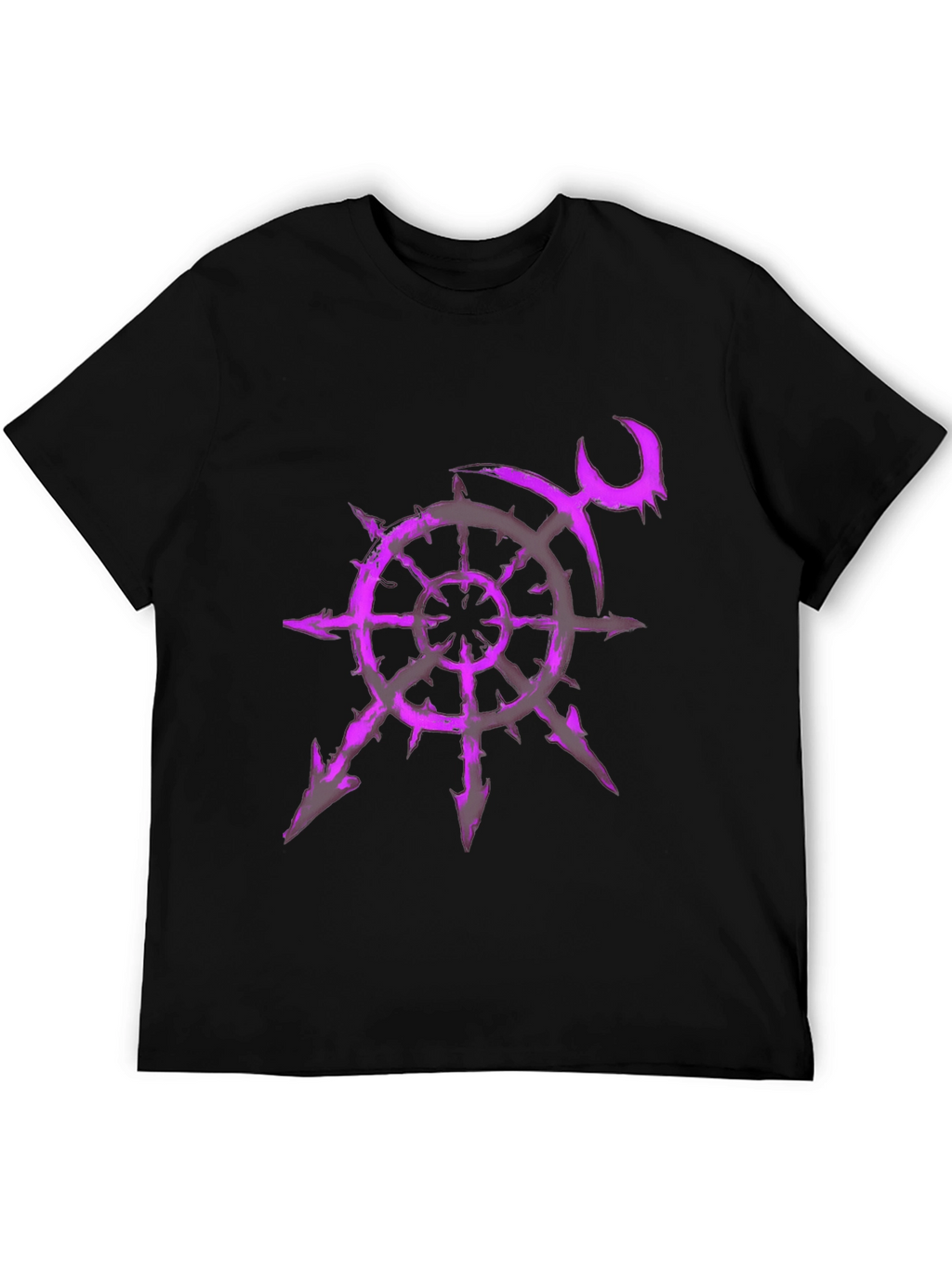 Chaos Star T-Shirt - Purple Graphic Print