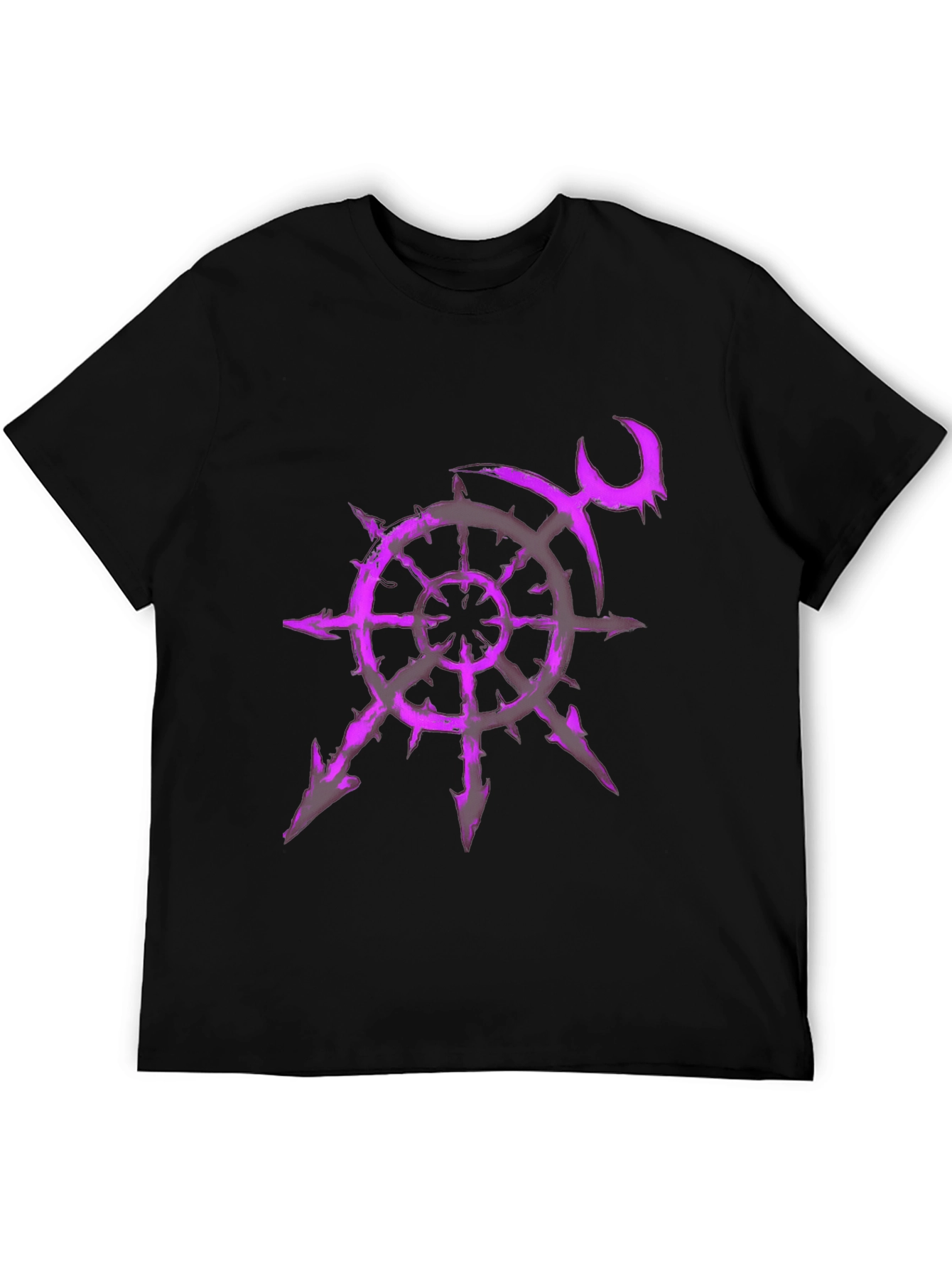 Chaos Star T-Shirt - Purple Graphic Print