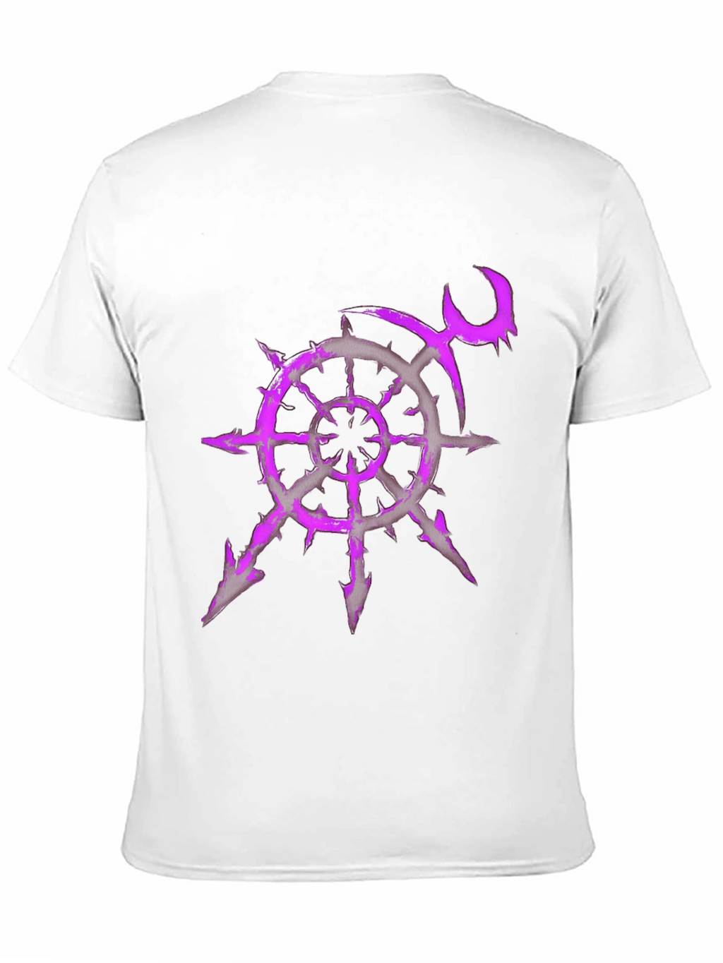 Chaos Star T-Shirt - Purple Graphic Print