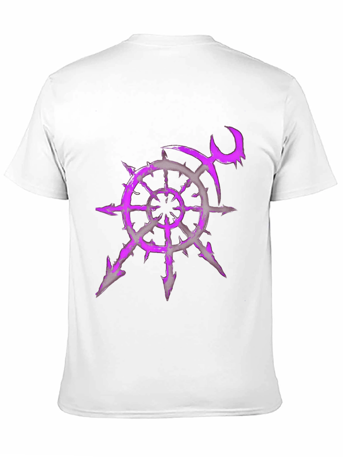 Chaos Star T-Shirt - Purple Graphic Print