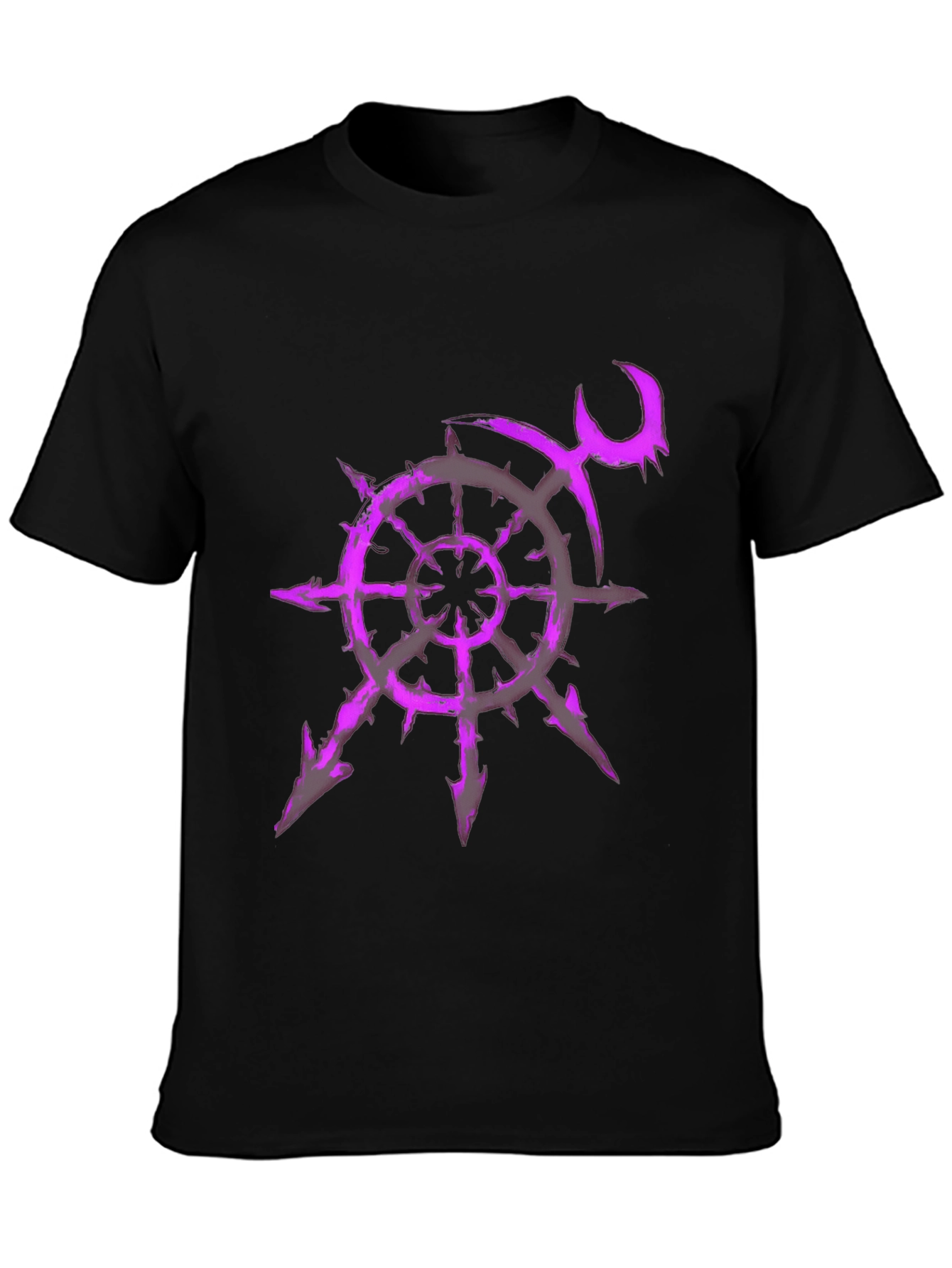 Chaos Star T-Shirt - Purple Graphic Print