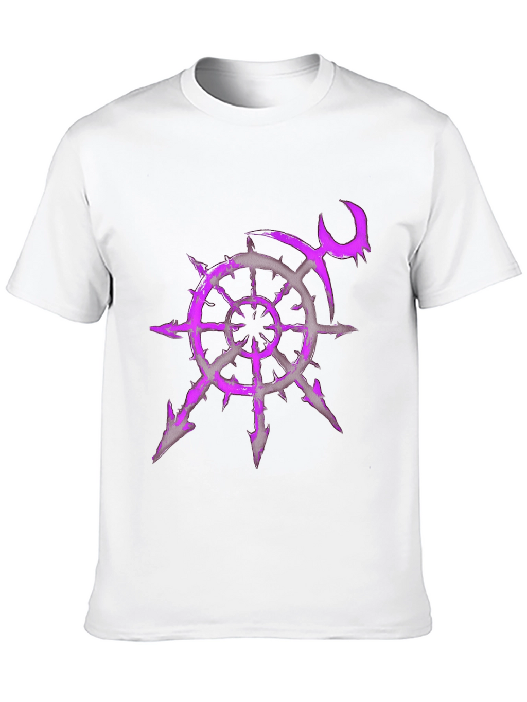 Chaos Star T-Shirt - Purple Graphic Print