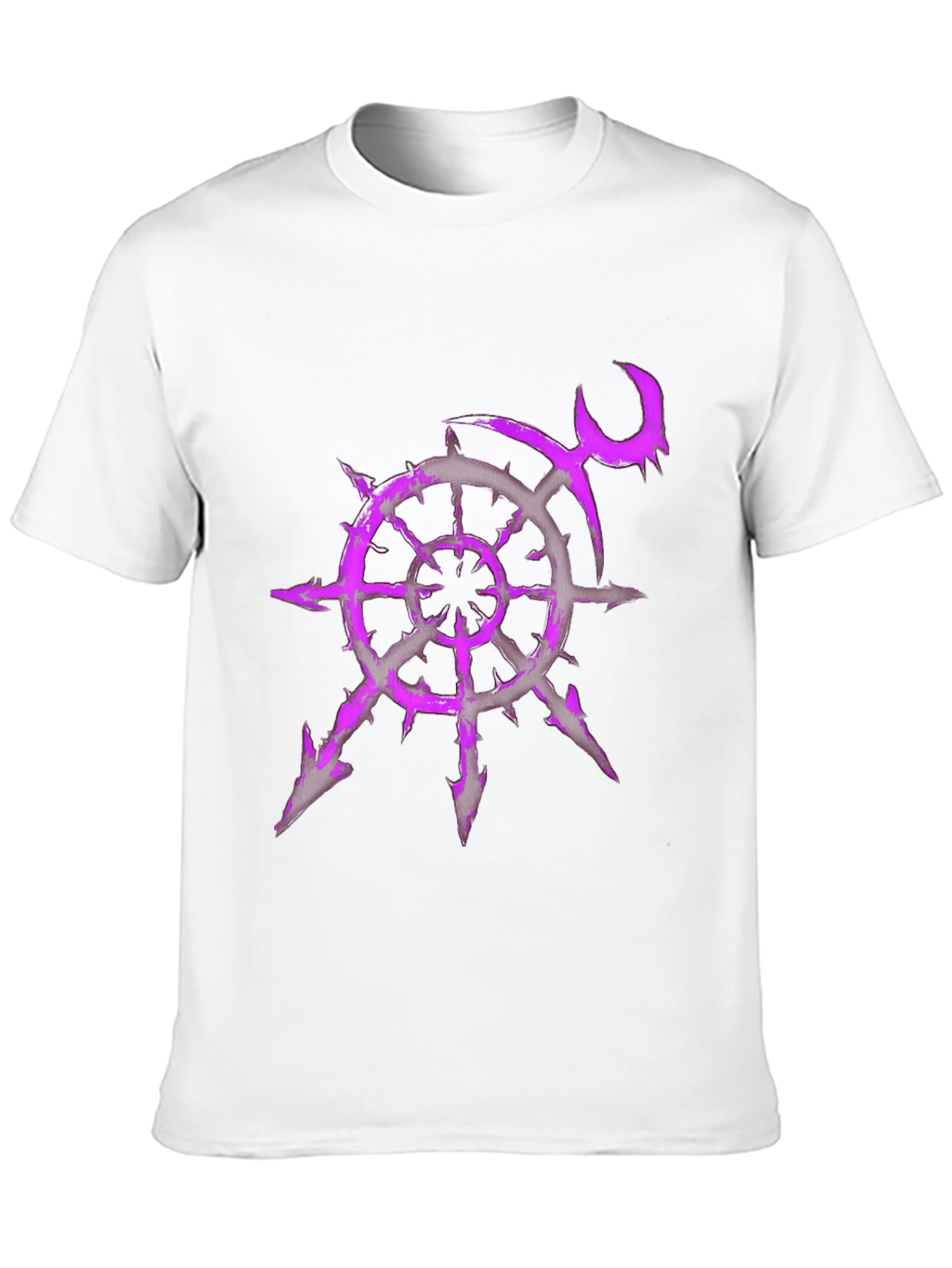 Chaos Star T-Shirt - Purple Graphic Print