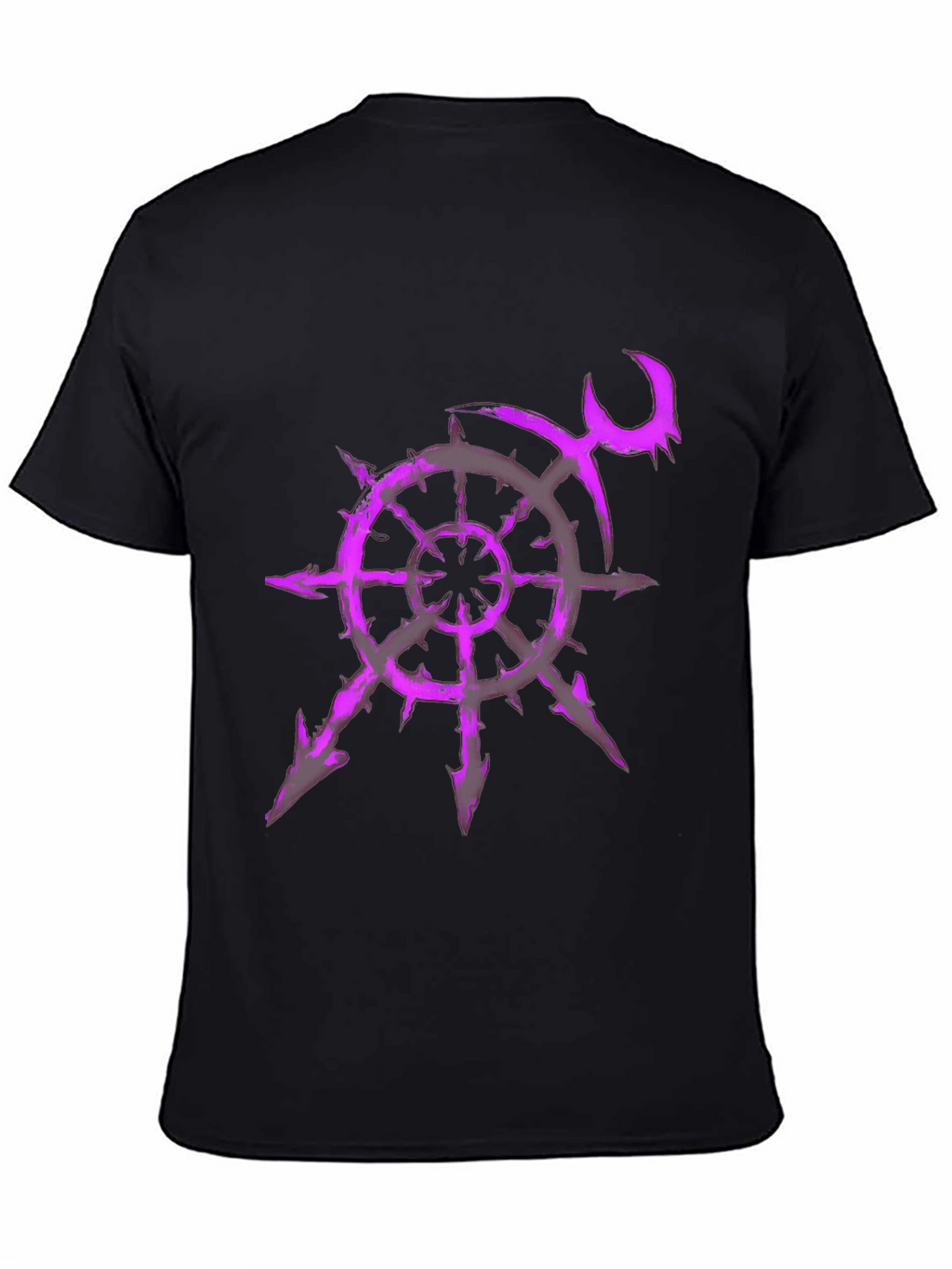 Chaos Star T-Shirt - Purple Graphic Print