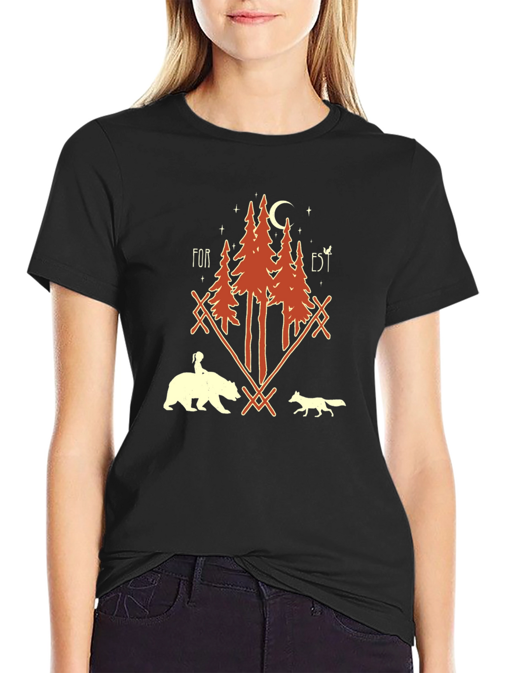 Forest Graphic Print T-Shirt - Unisex Nature Tee