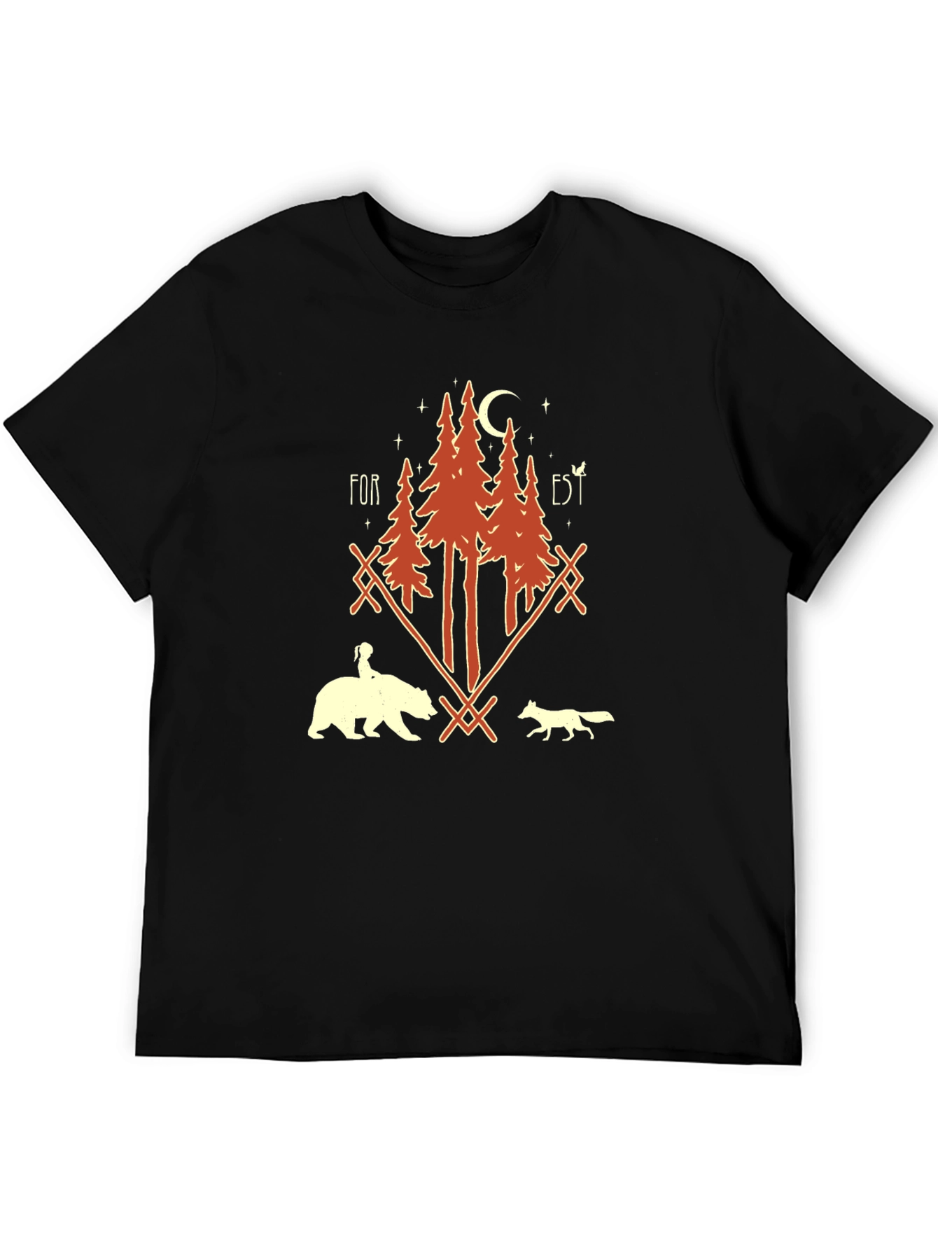 Forest Graphic Print T-Shirt - Unisex Nature Tee
