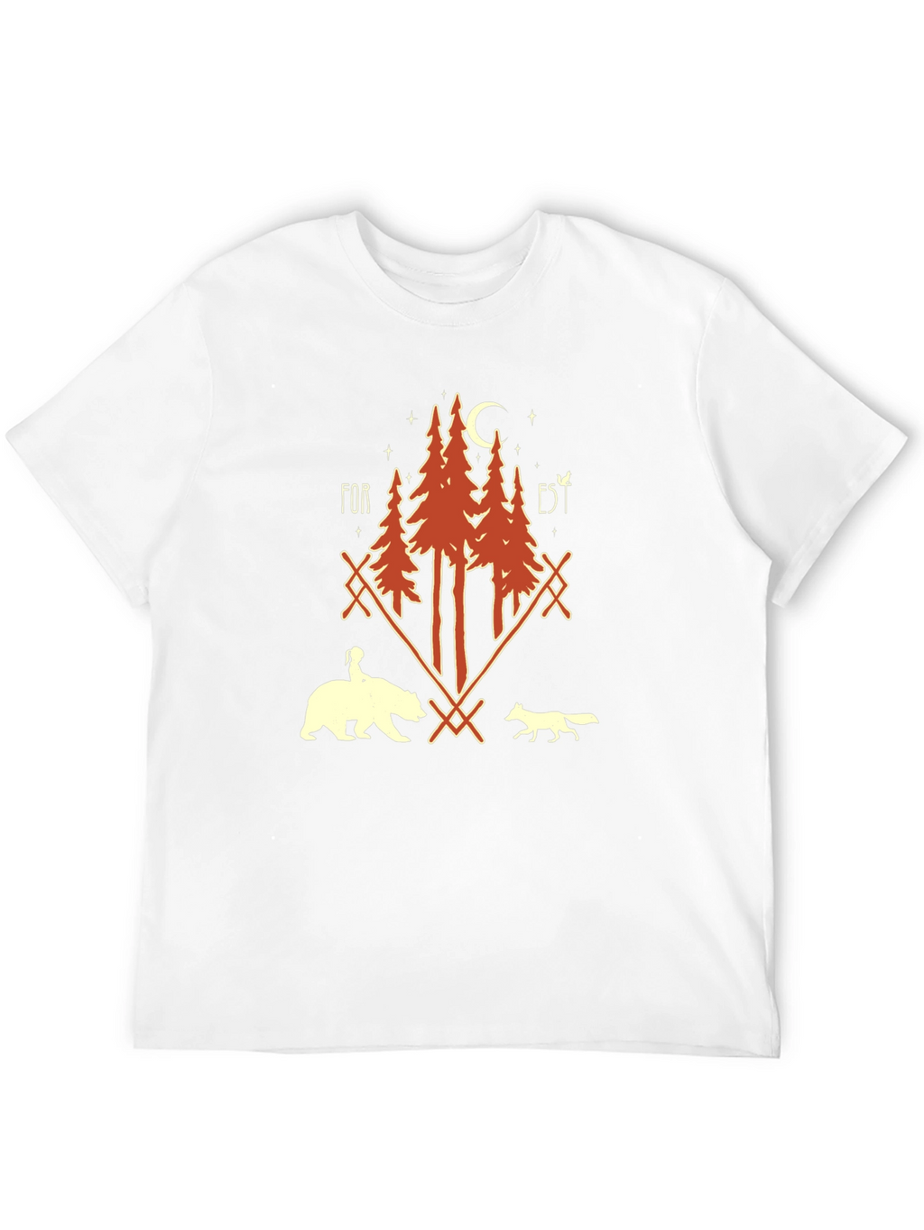 Forest Graphic Print T-Shirt - Unisex Nature Tee