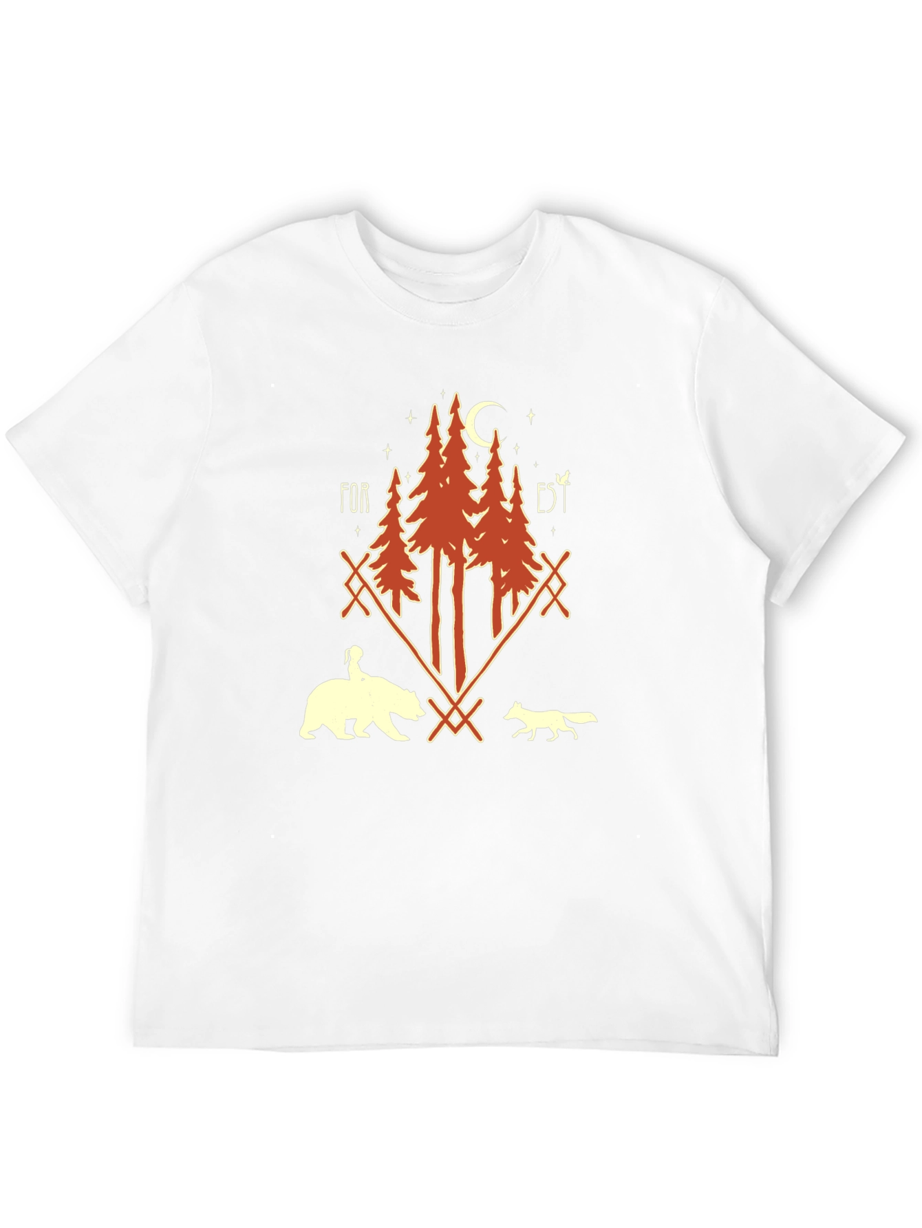 Forest Graphic Print T-Shirt - Unisex Nature Tee