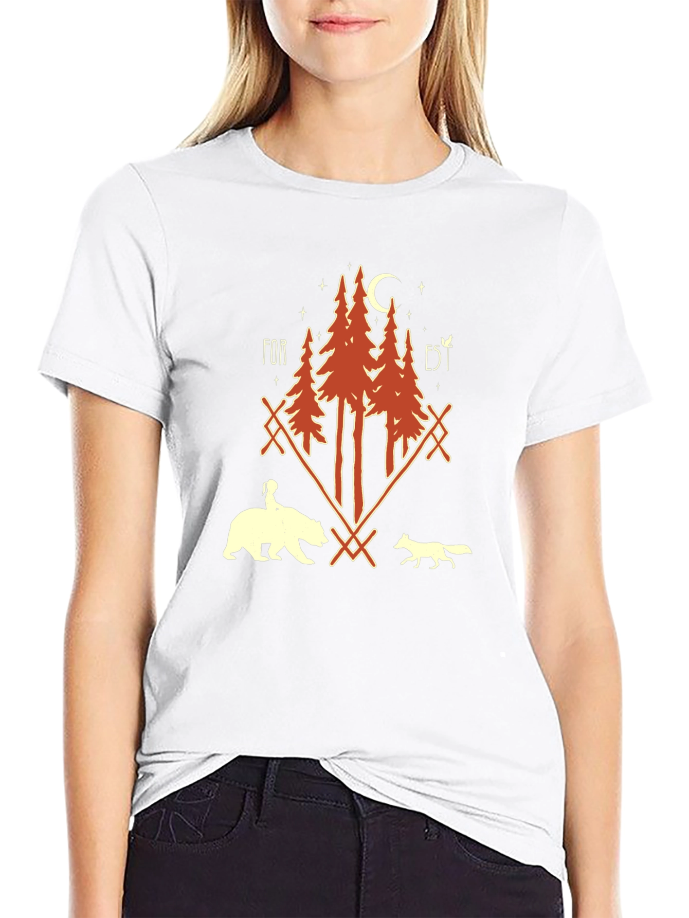 Forest Graphic Print T-Shirt - Unisex Nature Tee