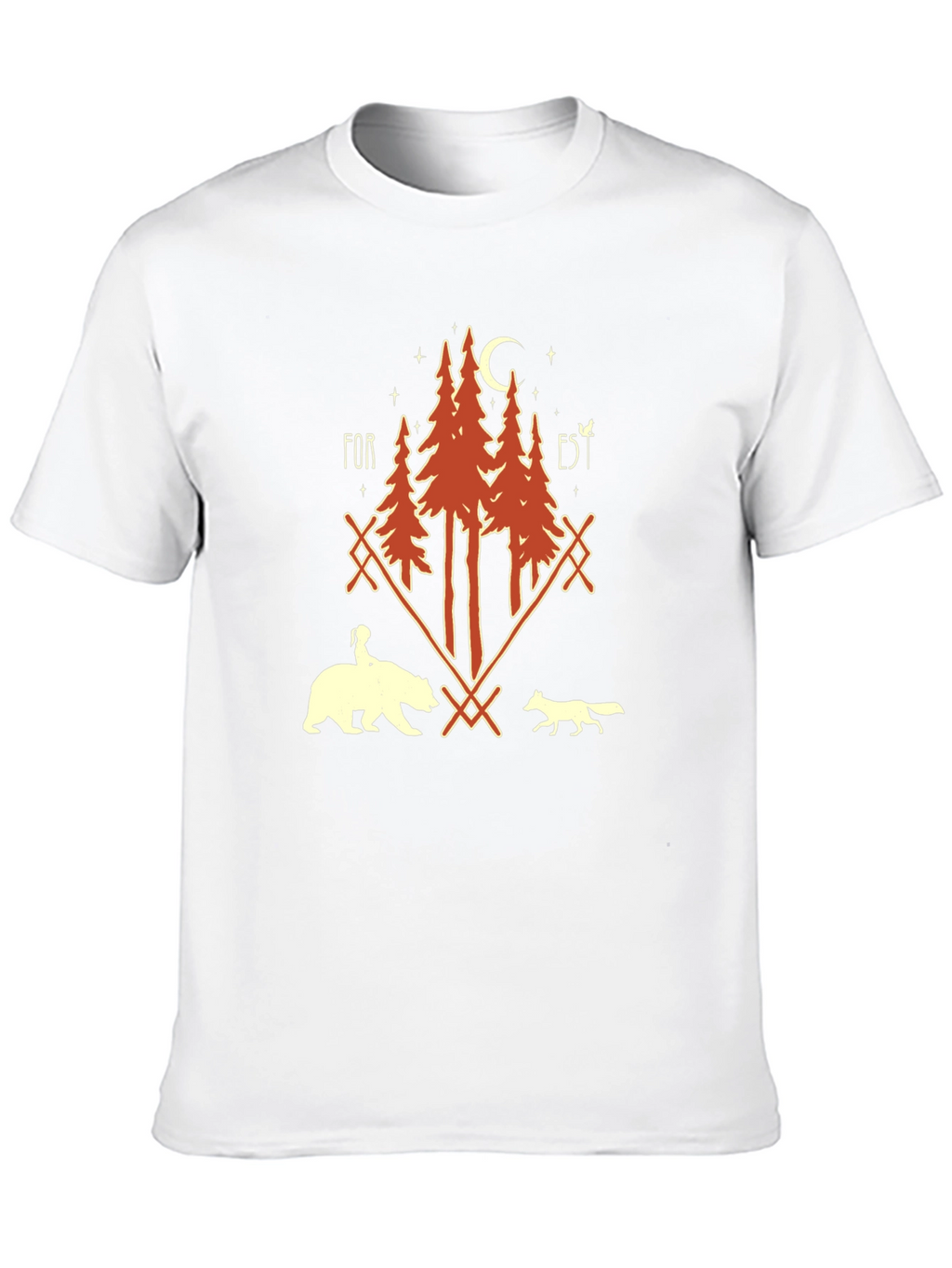Forest Graphic Print T-Shirt - Unisex Nature Tee
