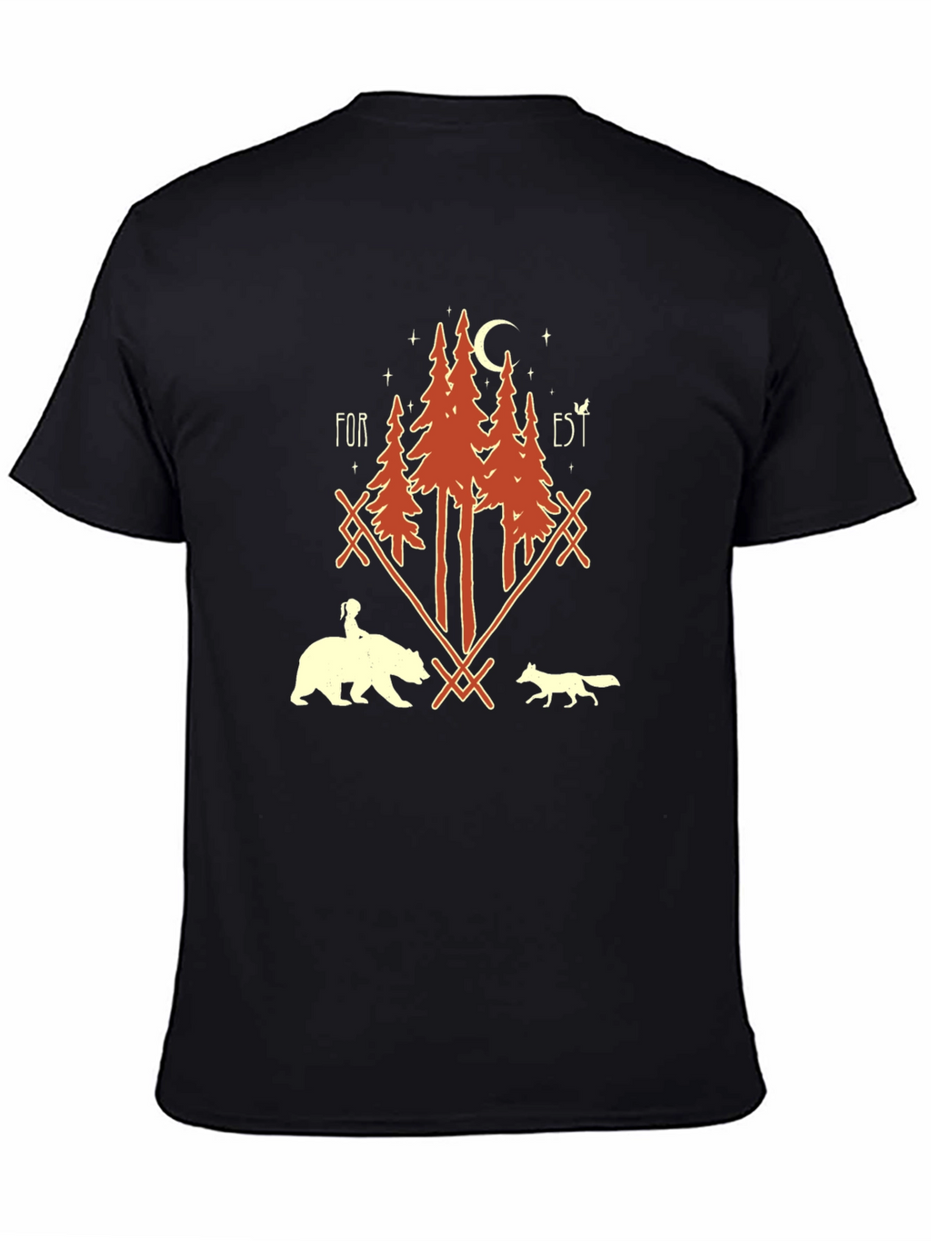 Forest Graphic Print T-Shirt - Unisex Nature Tee