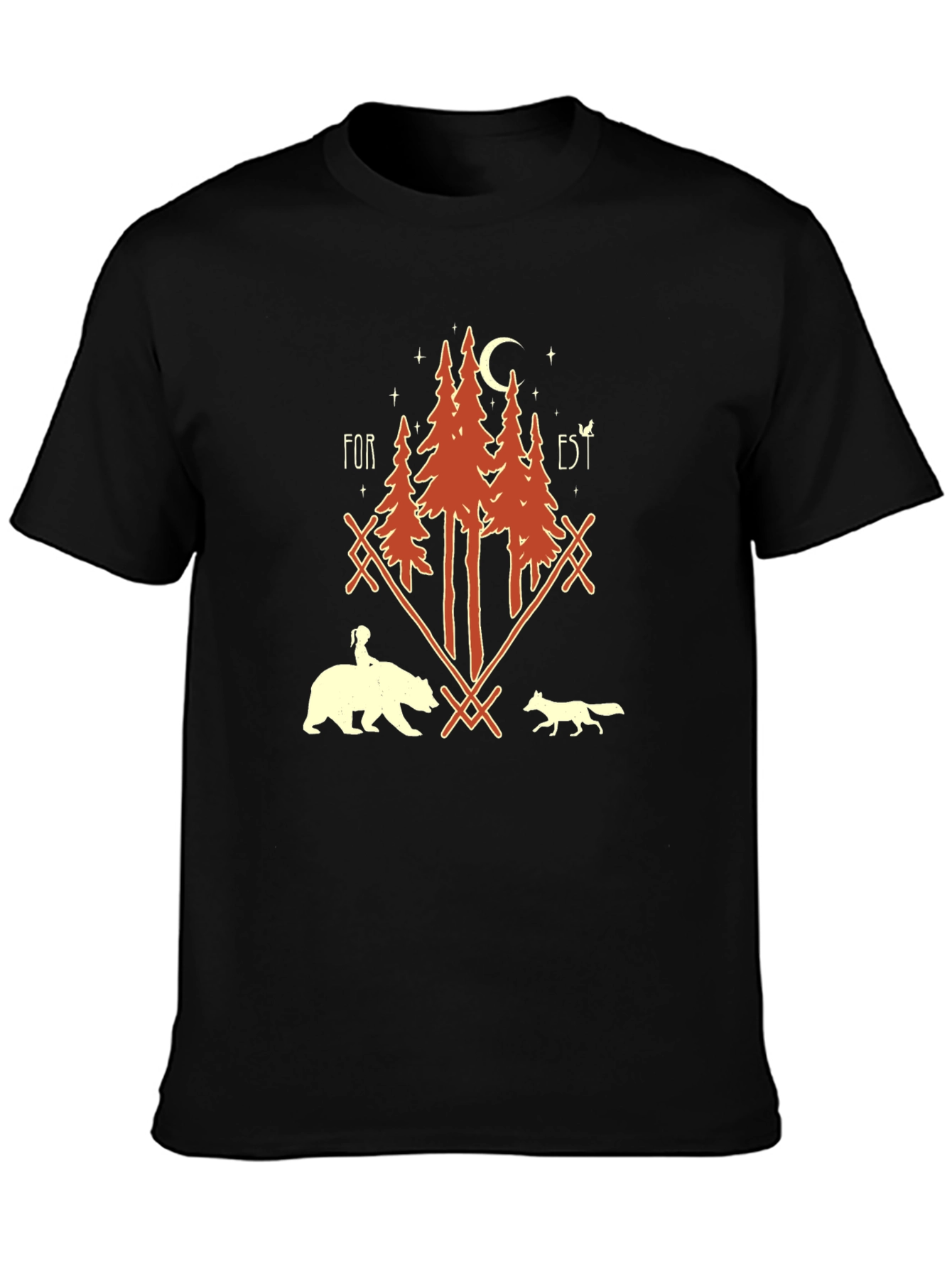 Forest Graphic Print T-Shirt - Unisex Nature Tee