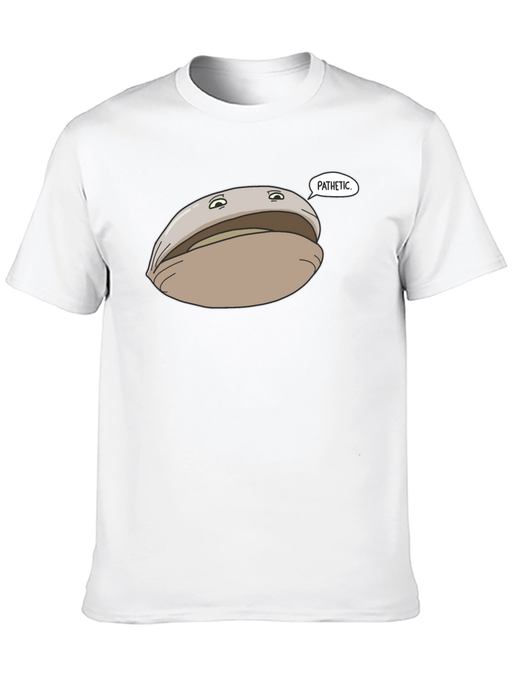 Pathetic Clam Graphic Tee - Black Unisex T-Shirt