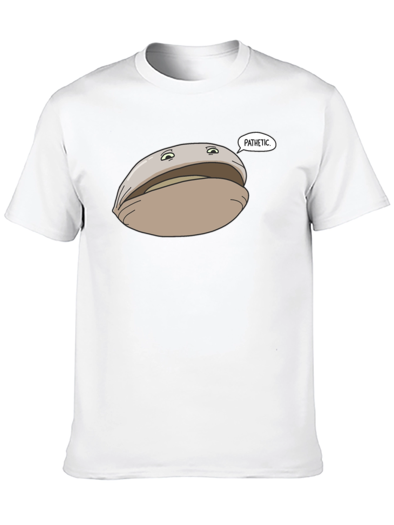 Pathetic Clam Graphic Tee - Black Unisex T-Shirt