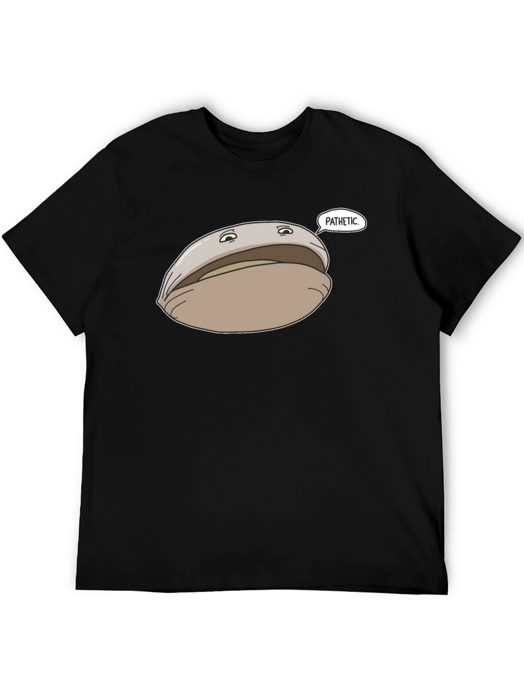 Pathetic Clam Graphic Tee - Black Unisex T-Shirt