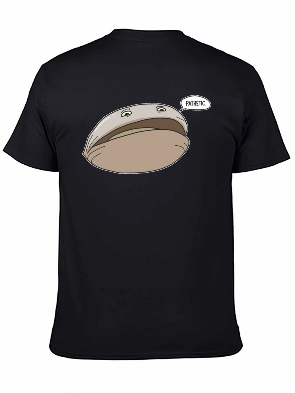 Pathetic Clam Graphic Tee - Black Unisex T-Shirt