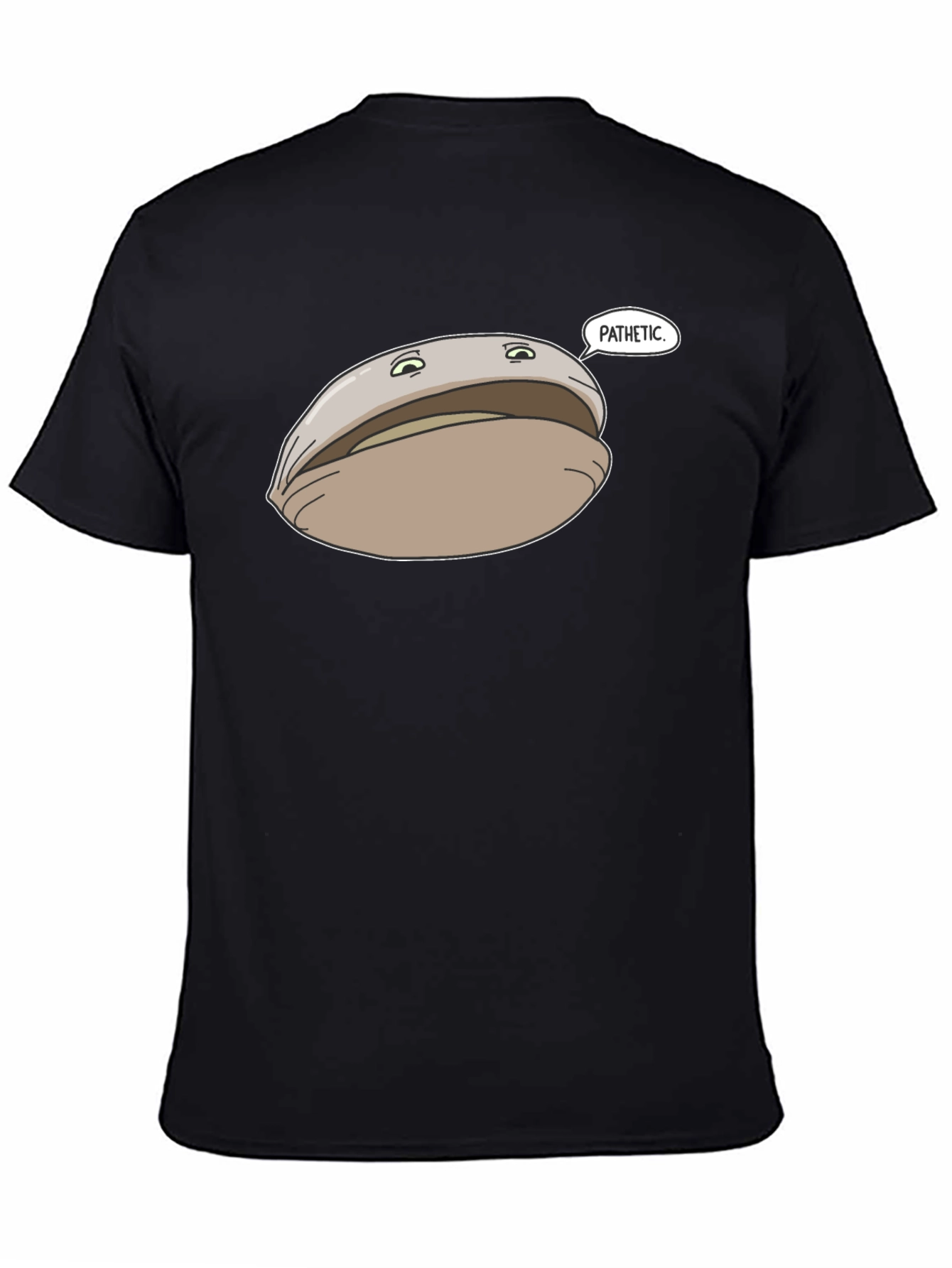 Pathetic Clam Graphic Tee - Black Unisex T-Shirt