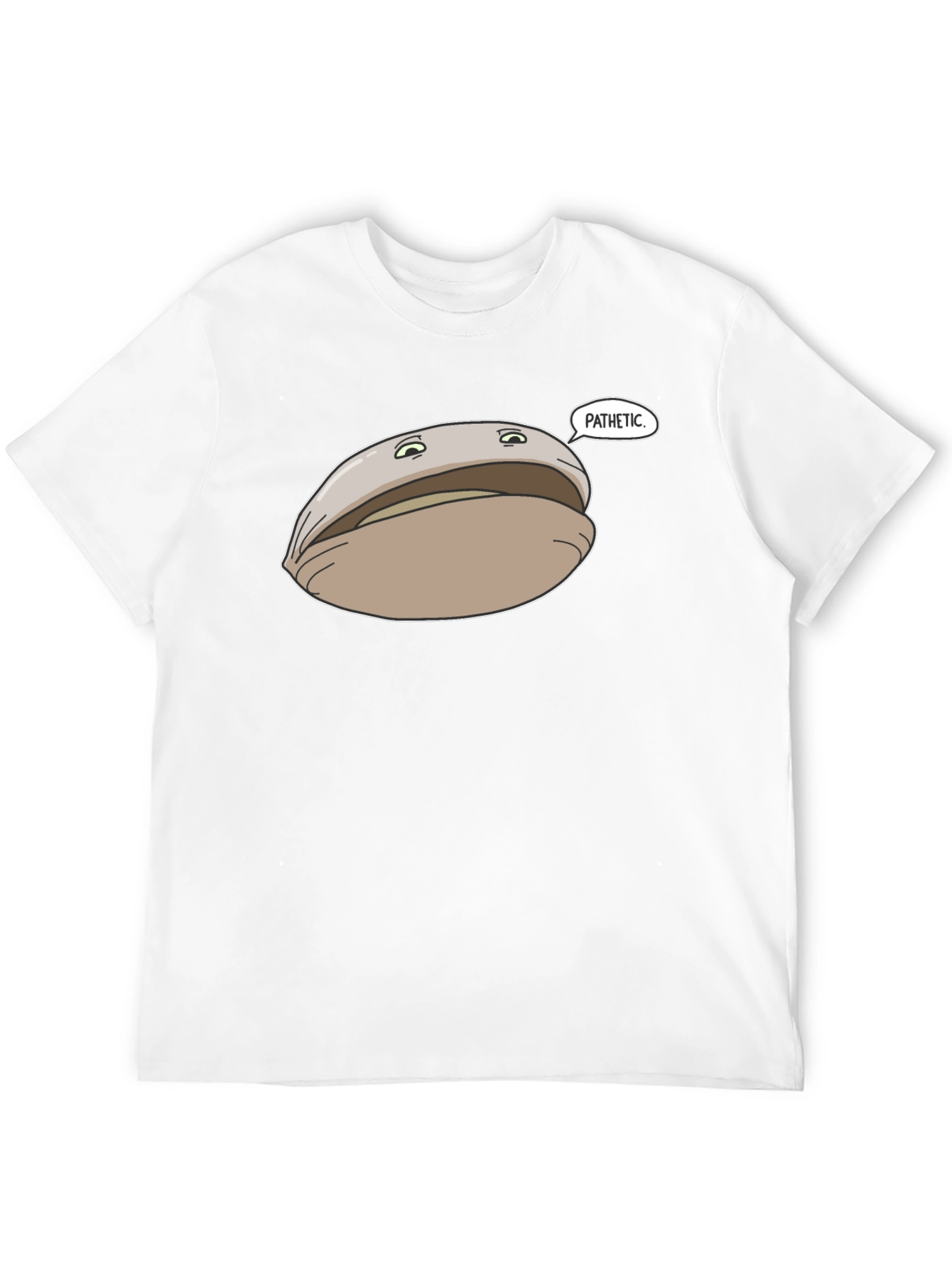 Pathetic Clam Graphic Tee - Black Unisex T-Shirt