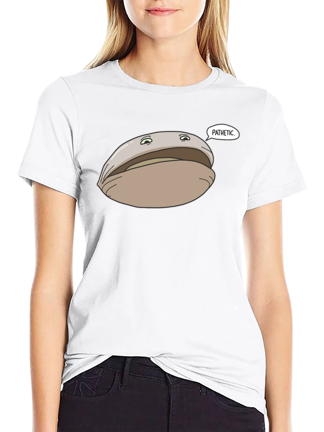 Pathetic Clam Graphic Tee - Black Unisex T-Shirt