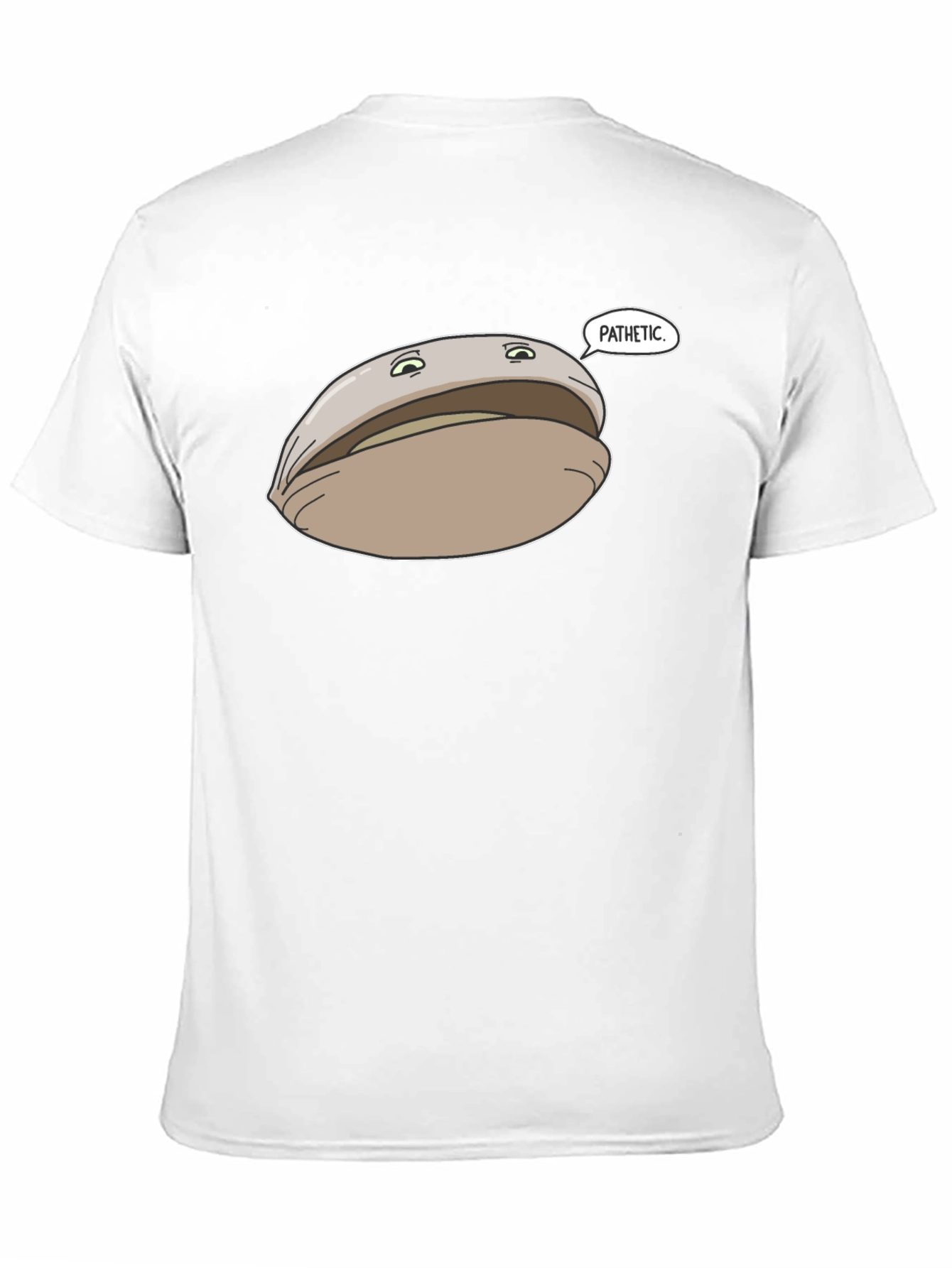 Pathetic Clam Graphic Tee - Black Unisex T-Shirt